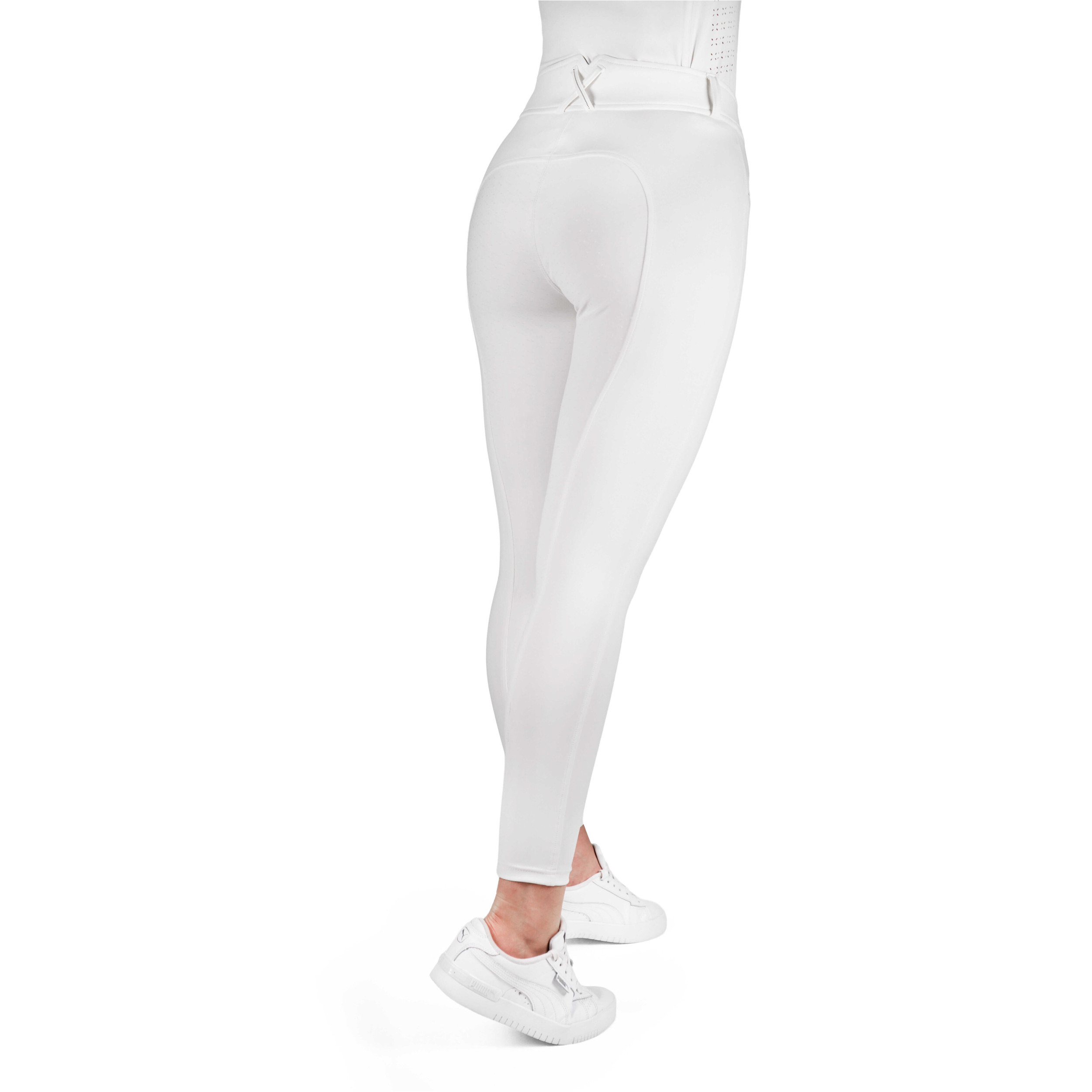 Damen Reithose Silikon Vollbesatz EK-CARLY weiß