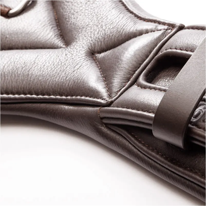 Lederkurzgurt ohne Elast COMFORT Softleder braun