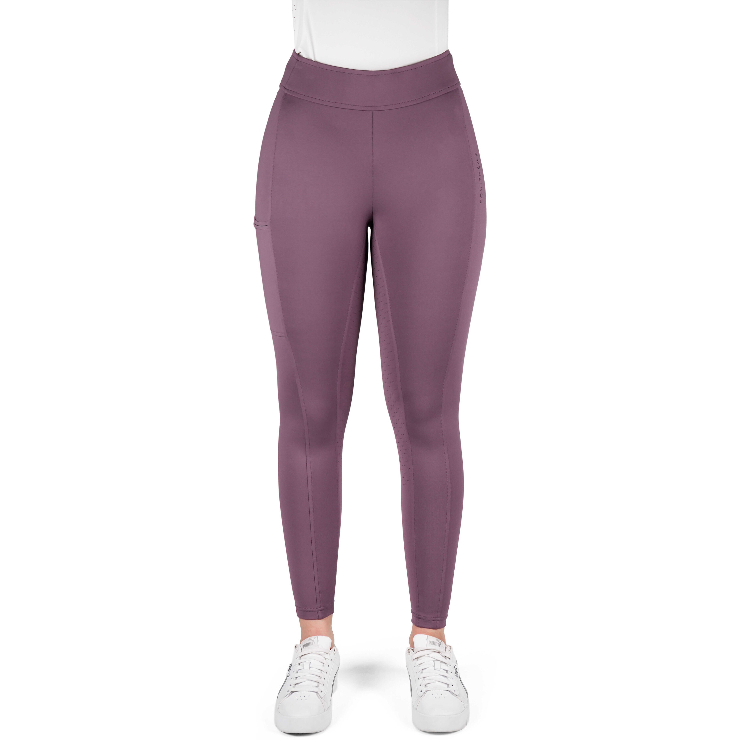 Damen Reitleggings Silikon Vollbesatz EK-BIRDY violett