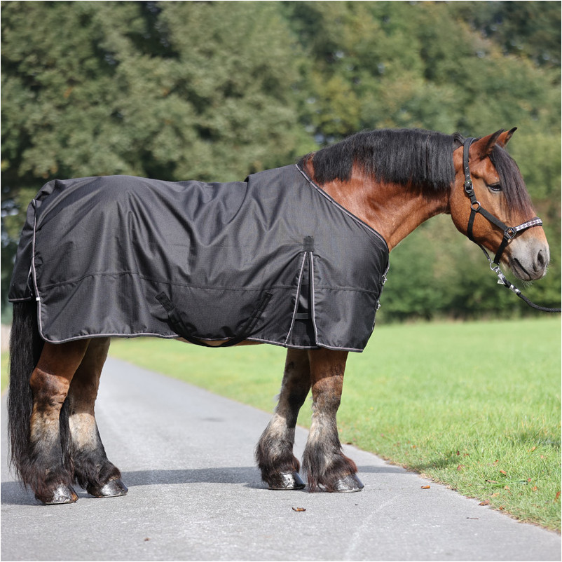 Outdoordecke 1200D KALTBLUT schwarz/schwarz-bordeaux-grau