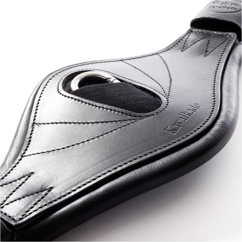 Lederkurzgurt geölt mit Elast JULIUS schwarz