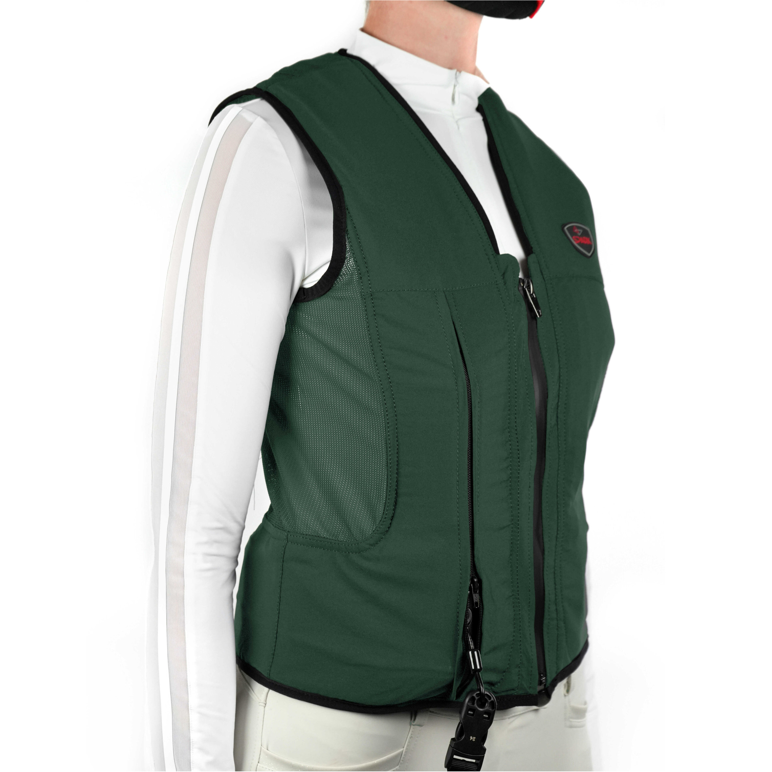 Airbag-Weste MANÈGE dunkelgrün