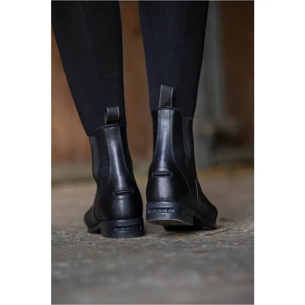 Reitstiefeletten recycelt ZÜRICH mit stoßdämpfender Sohle schwarz