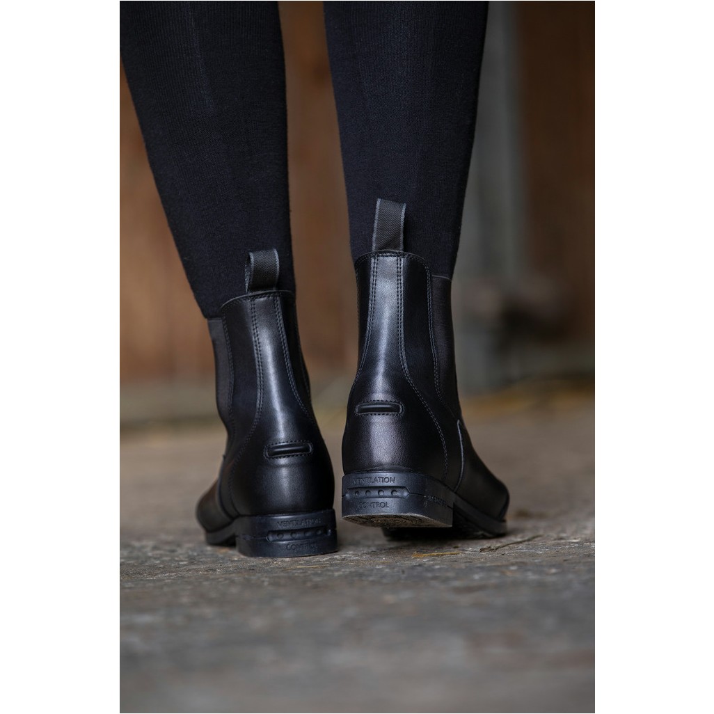 Reitstiefeletten recycelt ZÜRICH mit stoßdämpfender Sohle schwarz