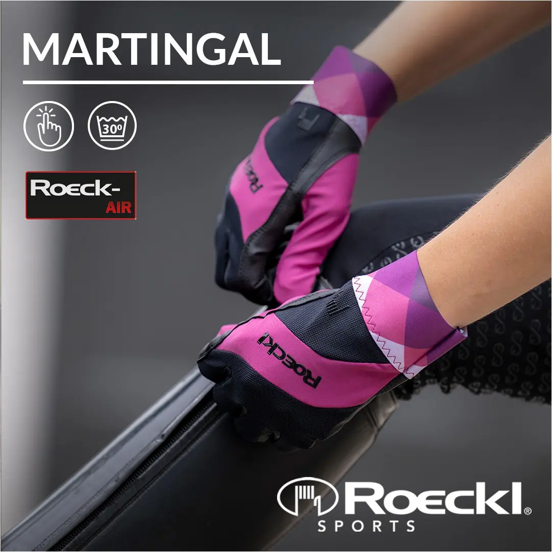 Reithandschuhe MARTINGAL black/posh pink