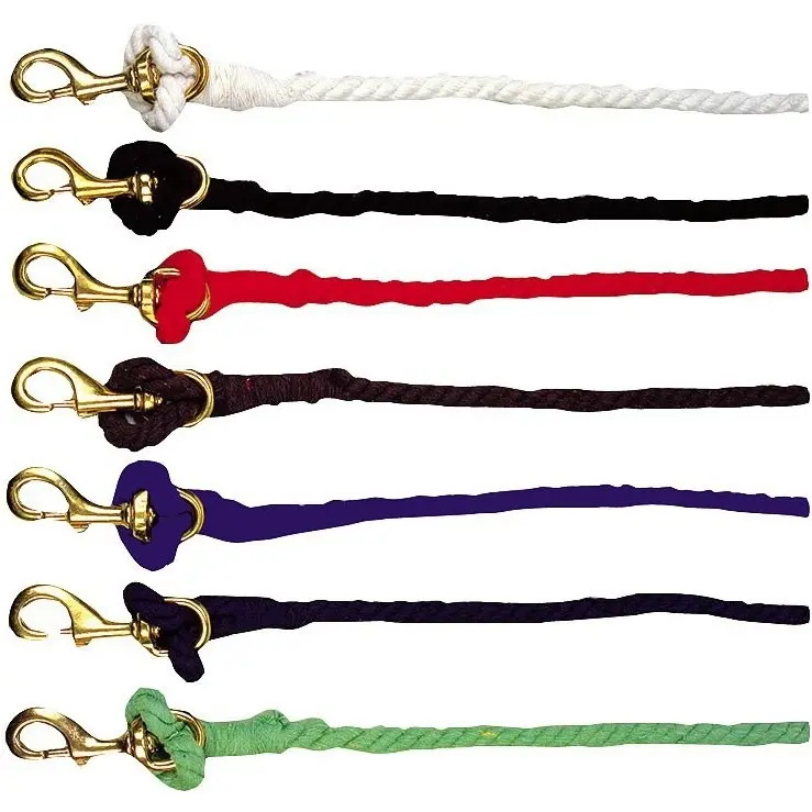 Führstrick gedreht mit Karabinerhaken rot 180cm Führstrick gedreht mit Karabinerhaken rot 180cm