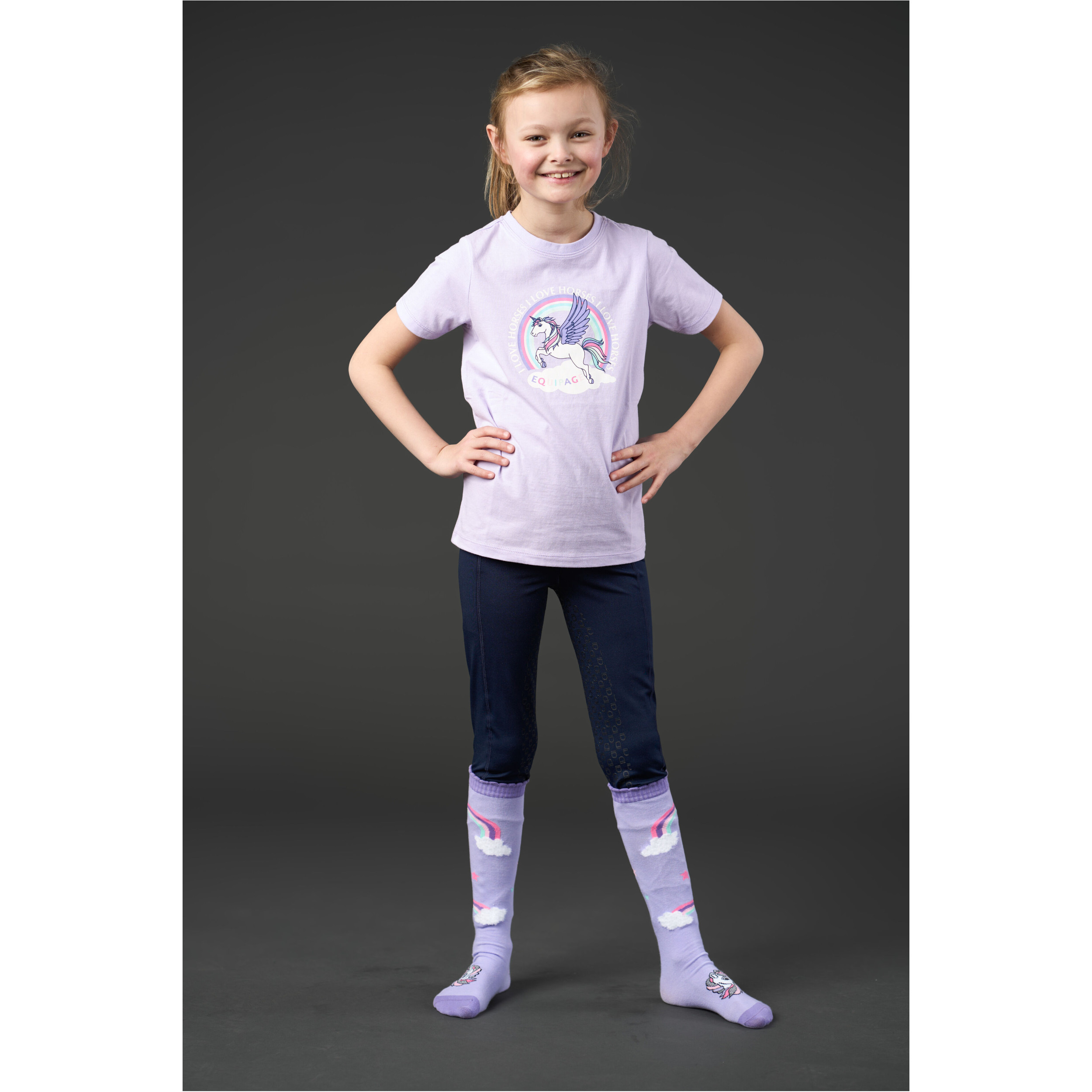 Kinder T-Shirt ANNA lavender