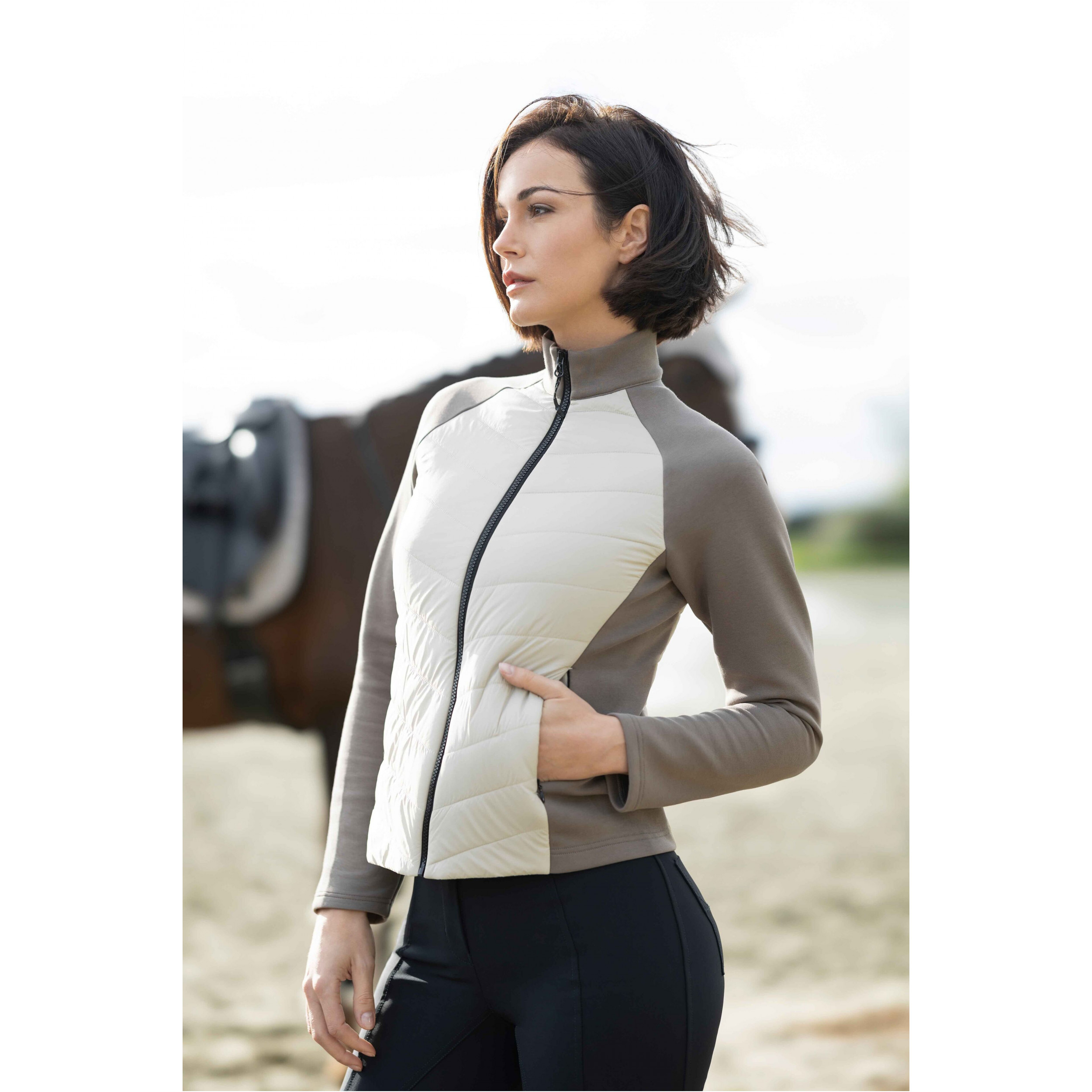 Damen Steppjacke AMALFI beige/taupe
