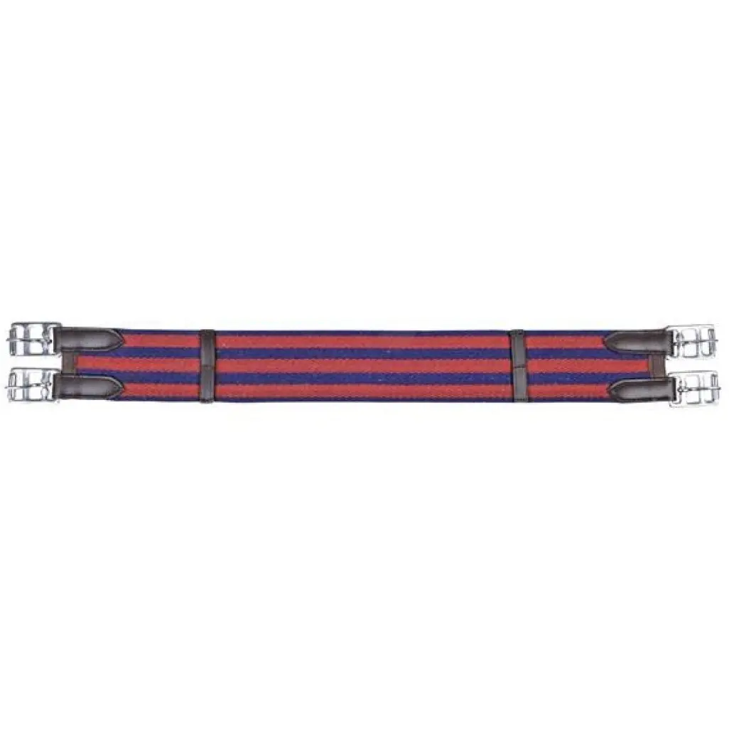 Shetty Stoffsattelgurt blau/rot