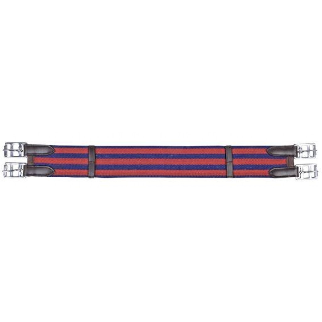Shetty Stoffsattelgurt blau/rot