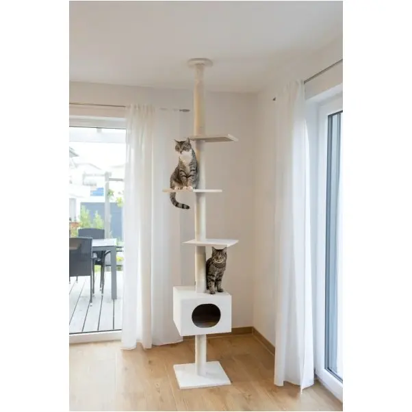 Kratzbaum FERDI weiß 38x38x240-260cm
