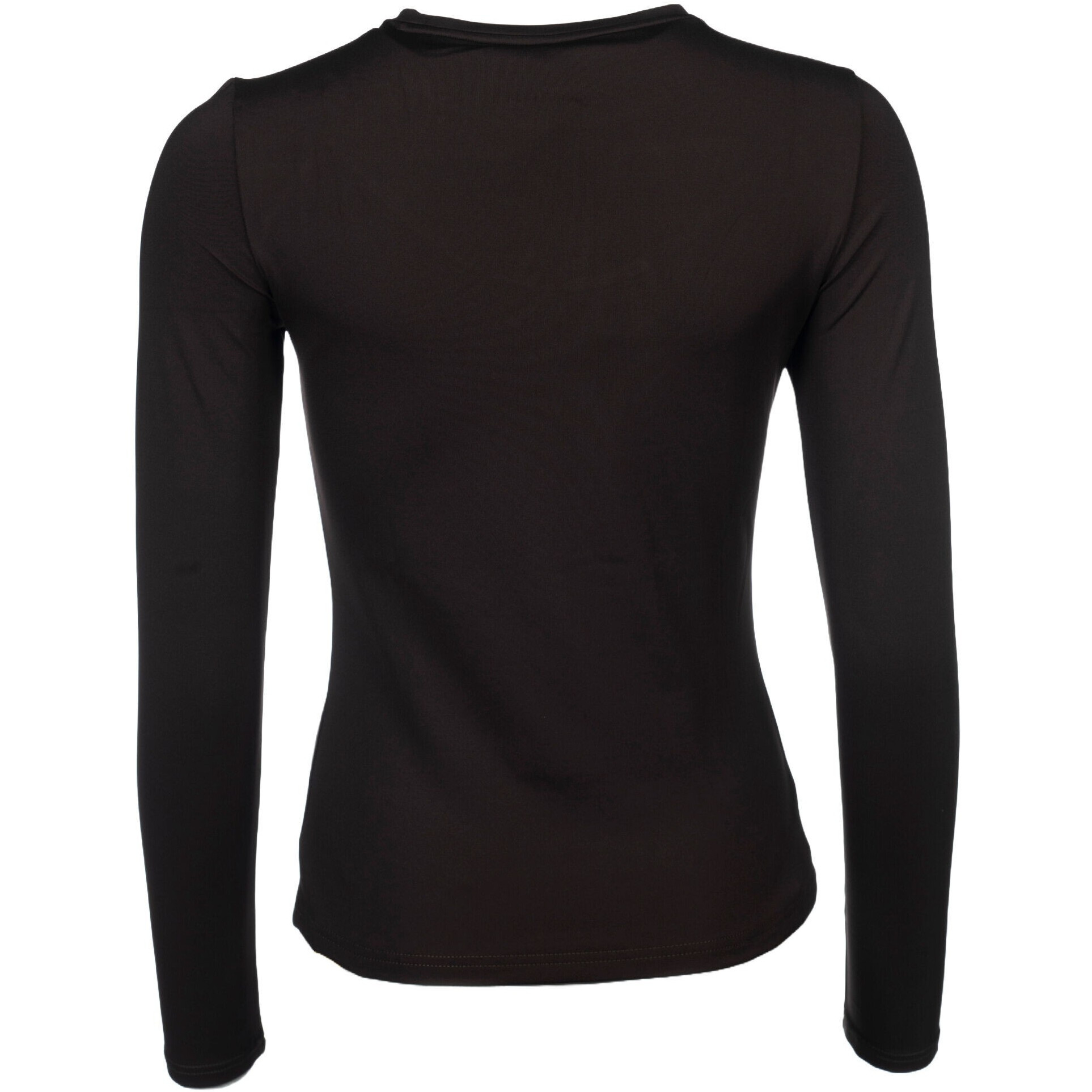 Damen Langarmshirt AREZZO FUNCTION dunkelbraun