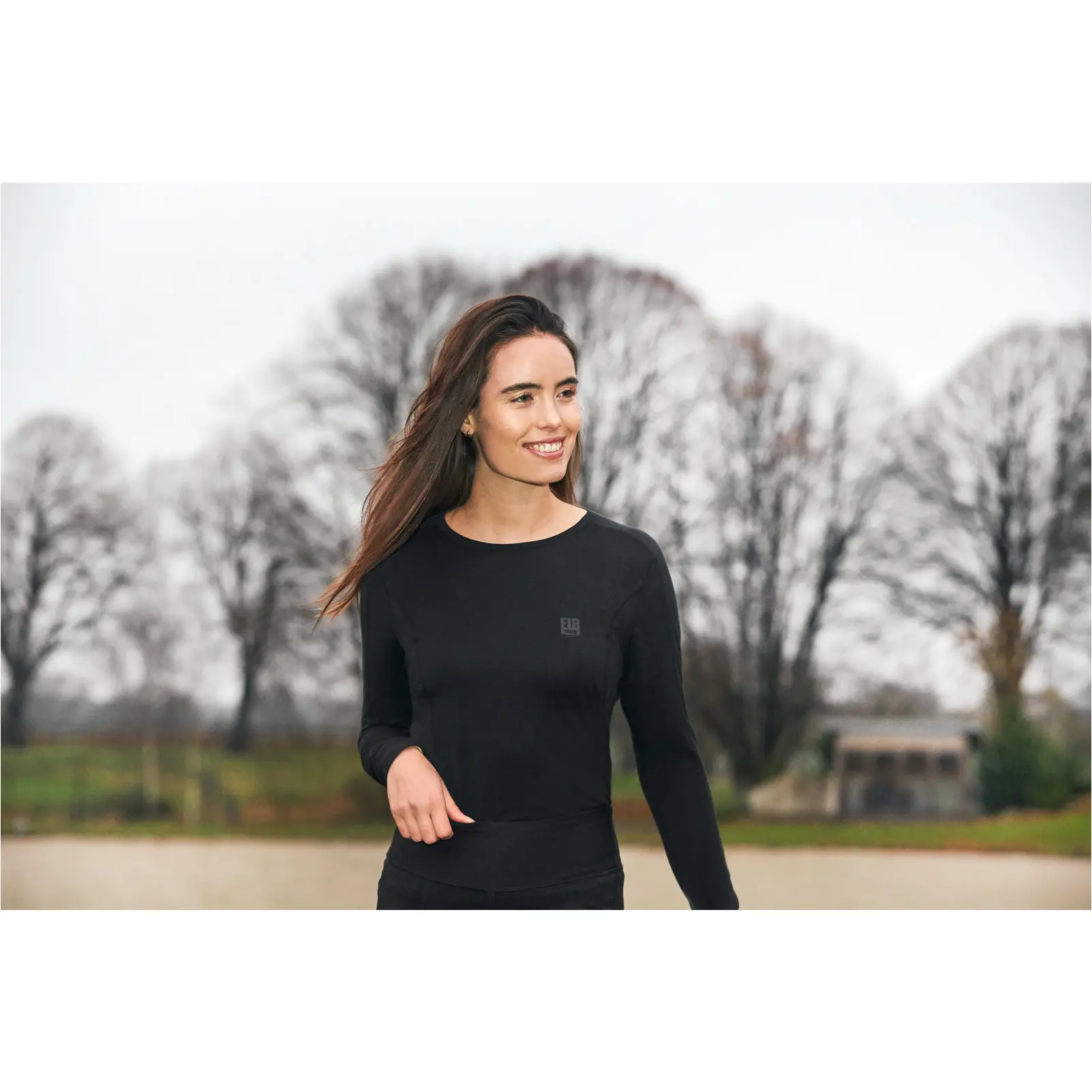 Damen Funktionsshirt Langarm FIR-Tech schwarz