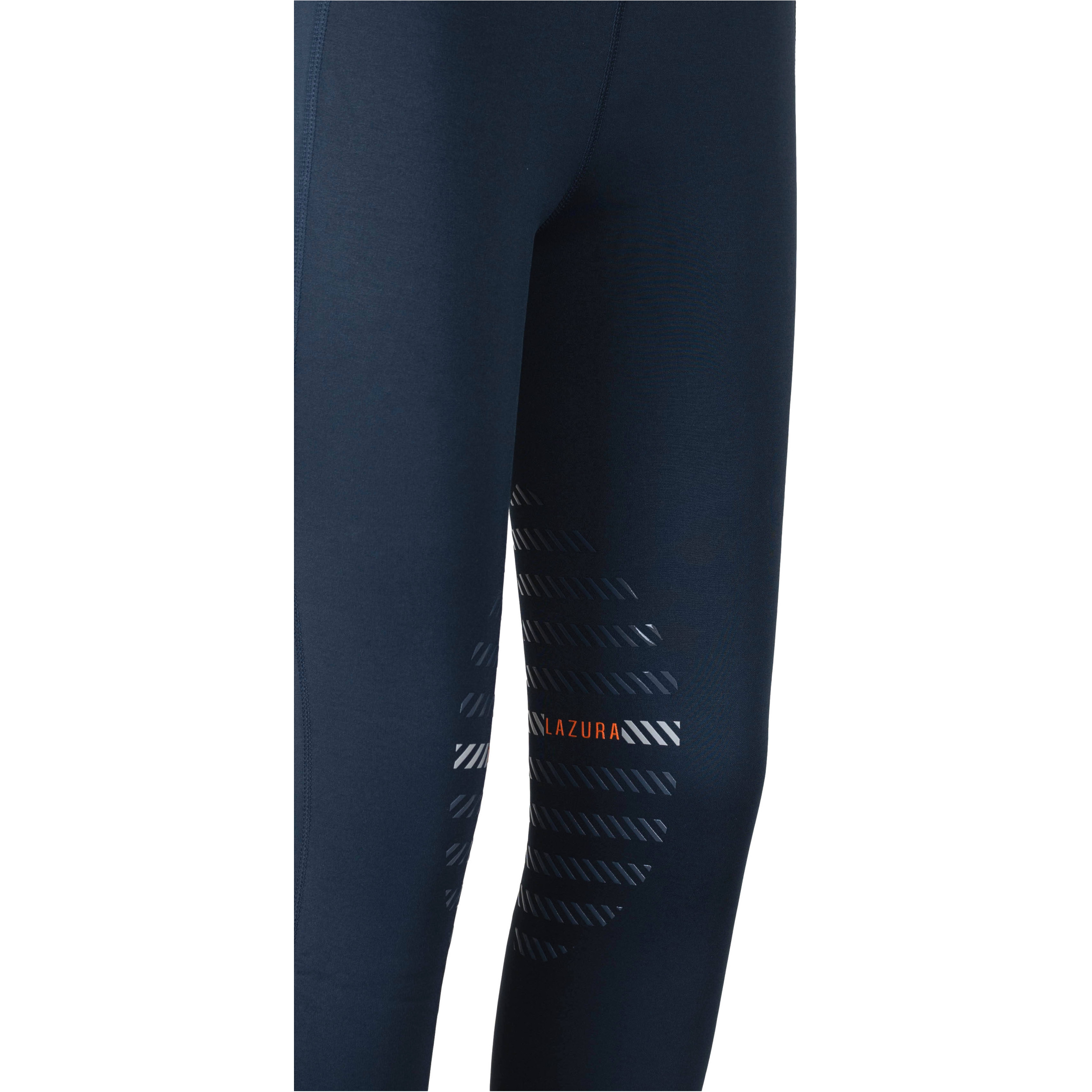 Winter Damen Reitleggings Silikon Kniebesatz ANITA dunkelblau