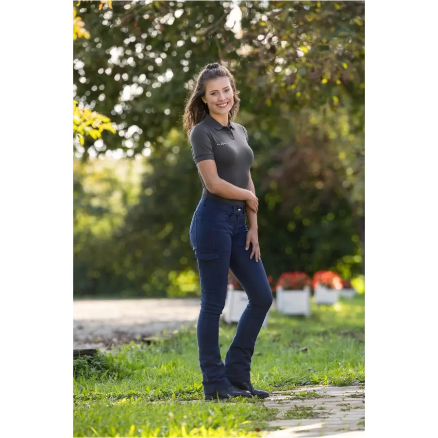 Damen Jodhpur Reithose Vollbesatz BASIC PLUS navy Damen Jodhpur Reithose Vollbesatz BASIC PLUS navy