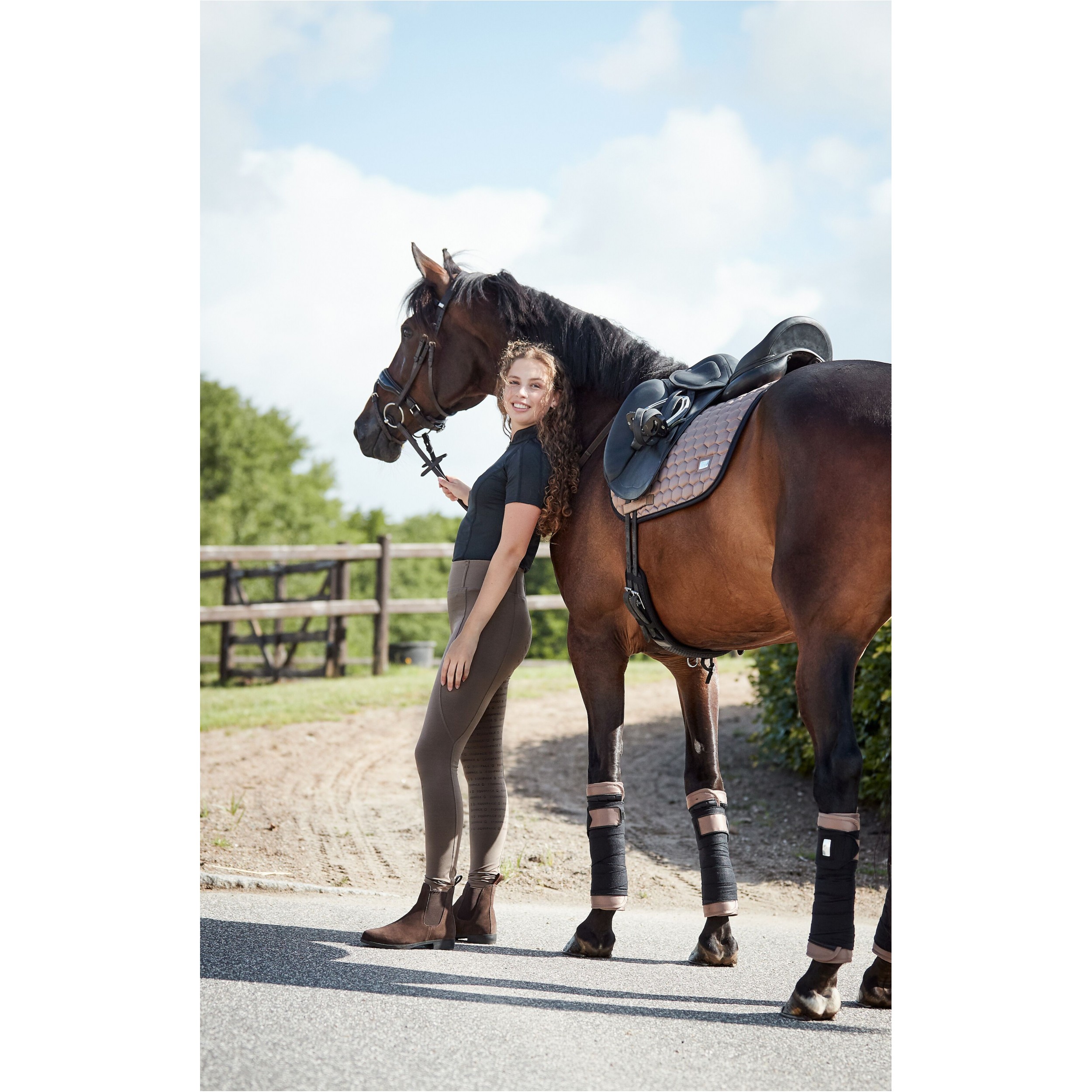 Damen Reitleggings Silikon Vollbesatz KENDRA falcon