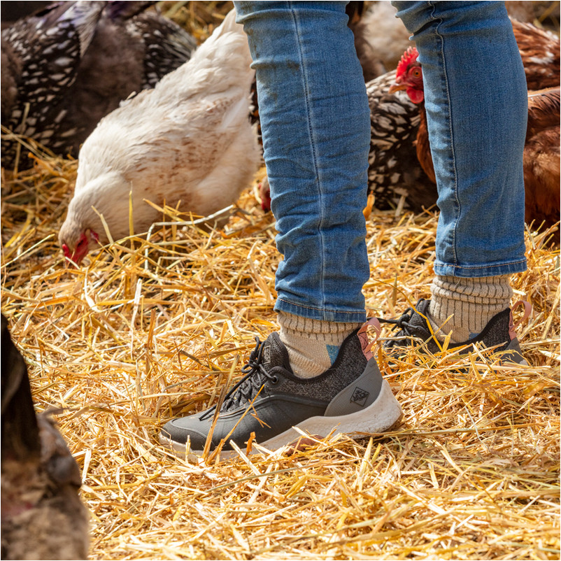 Damen Freizeitschuhe OUTSCAPE LACE UP schwarz/rosa