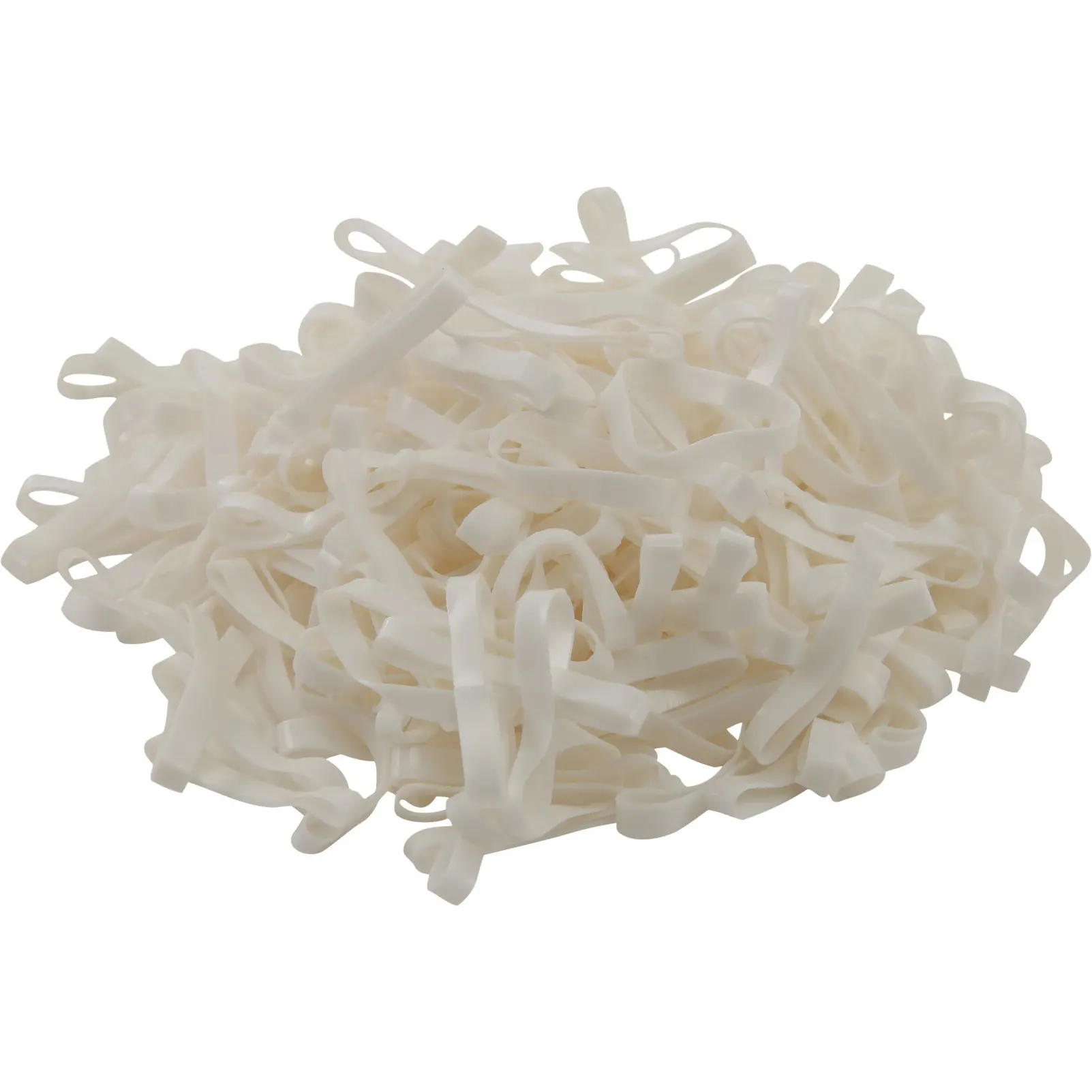 Einflechtgummis aus Silikon (1500 Stk.) weiß