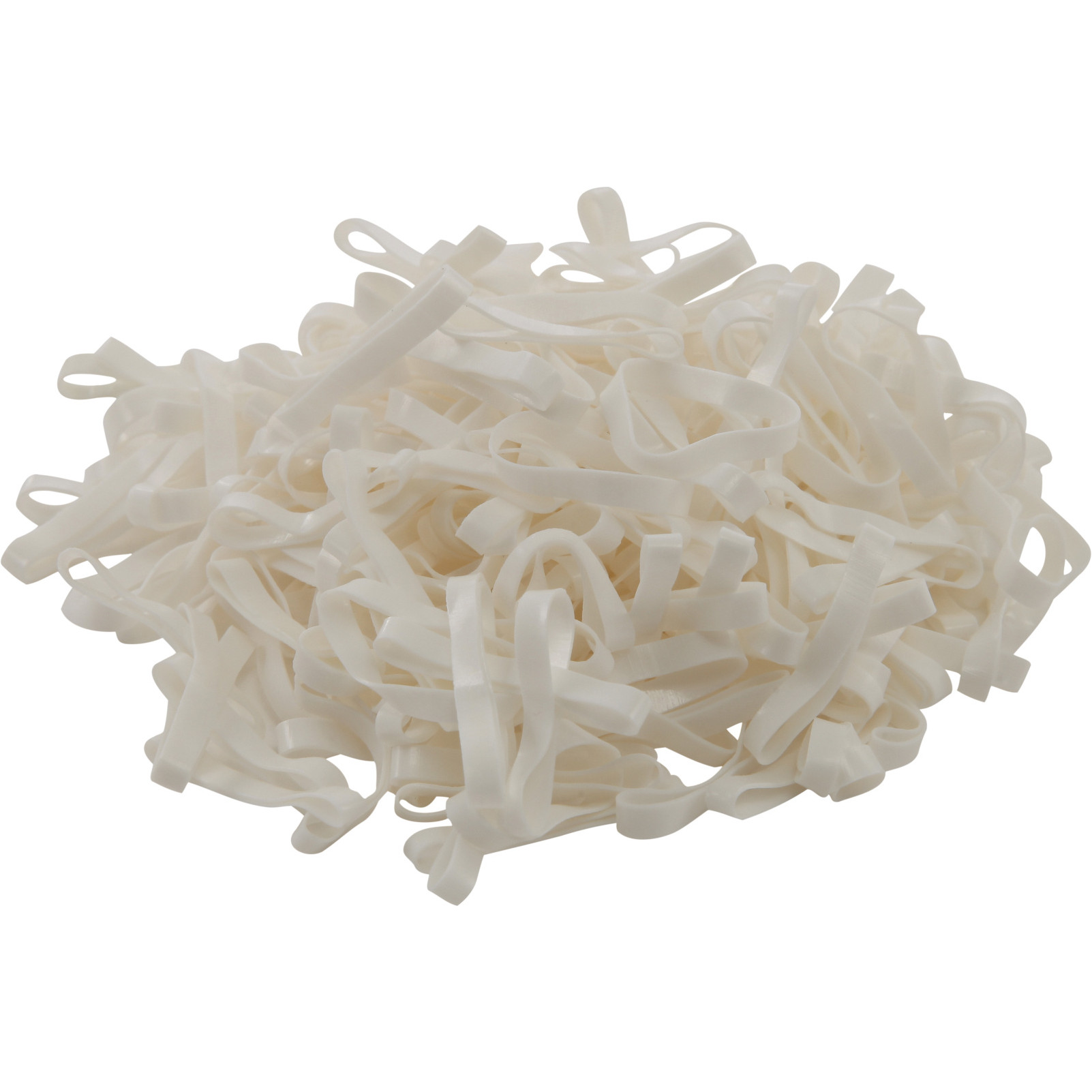 Einflechtgummis aus Silikon (1500 Stk.) weiß