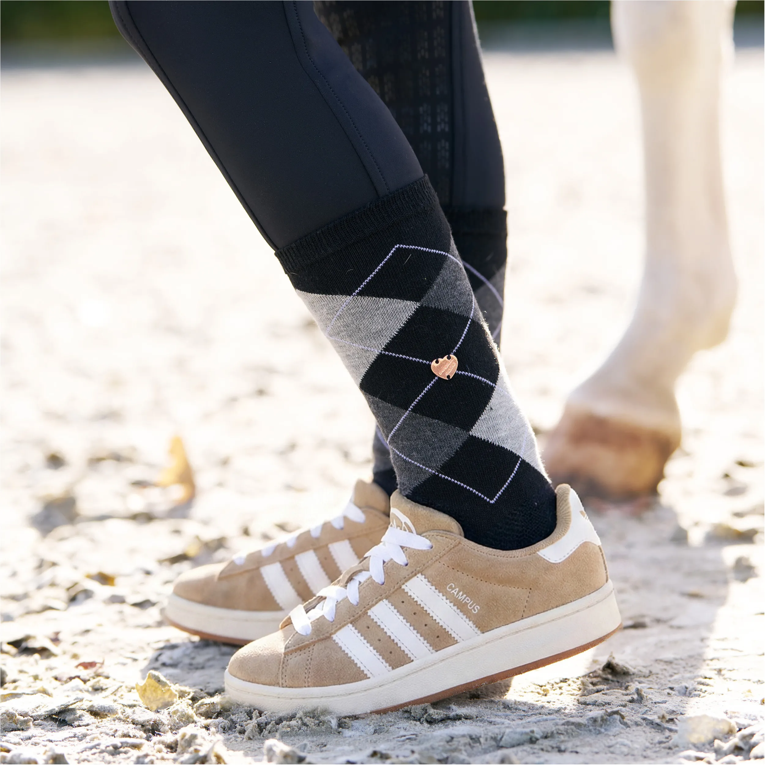 Kinder Reitsocken IRHQueen of Diamonds schwarz