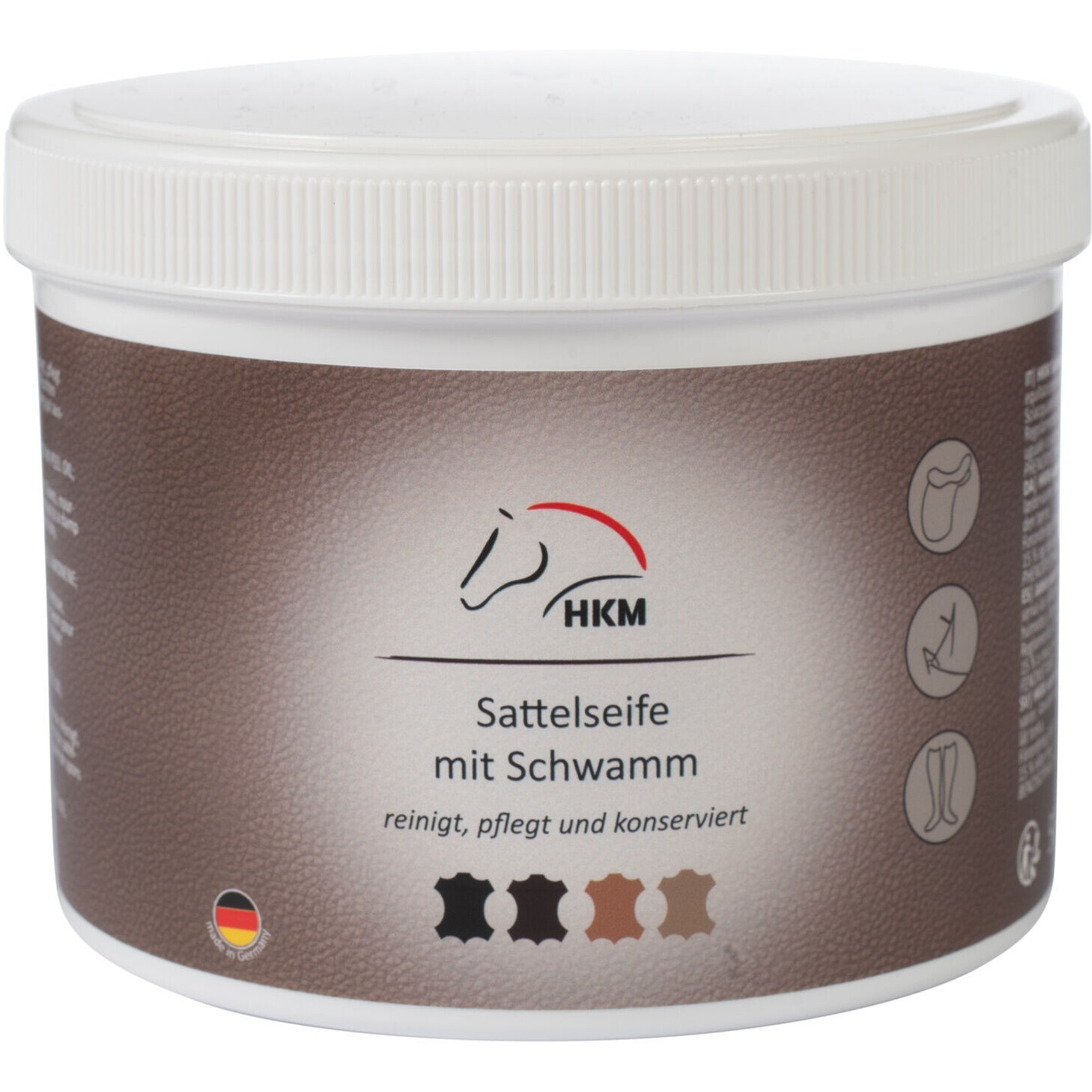Sattelseife mit Schwamm 500ml  Sattelseife mit Schwamm 500ml