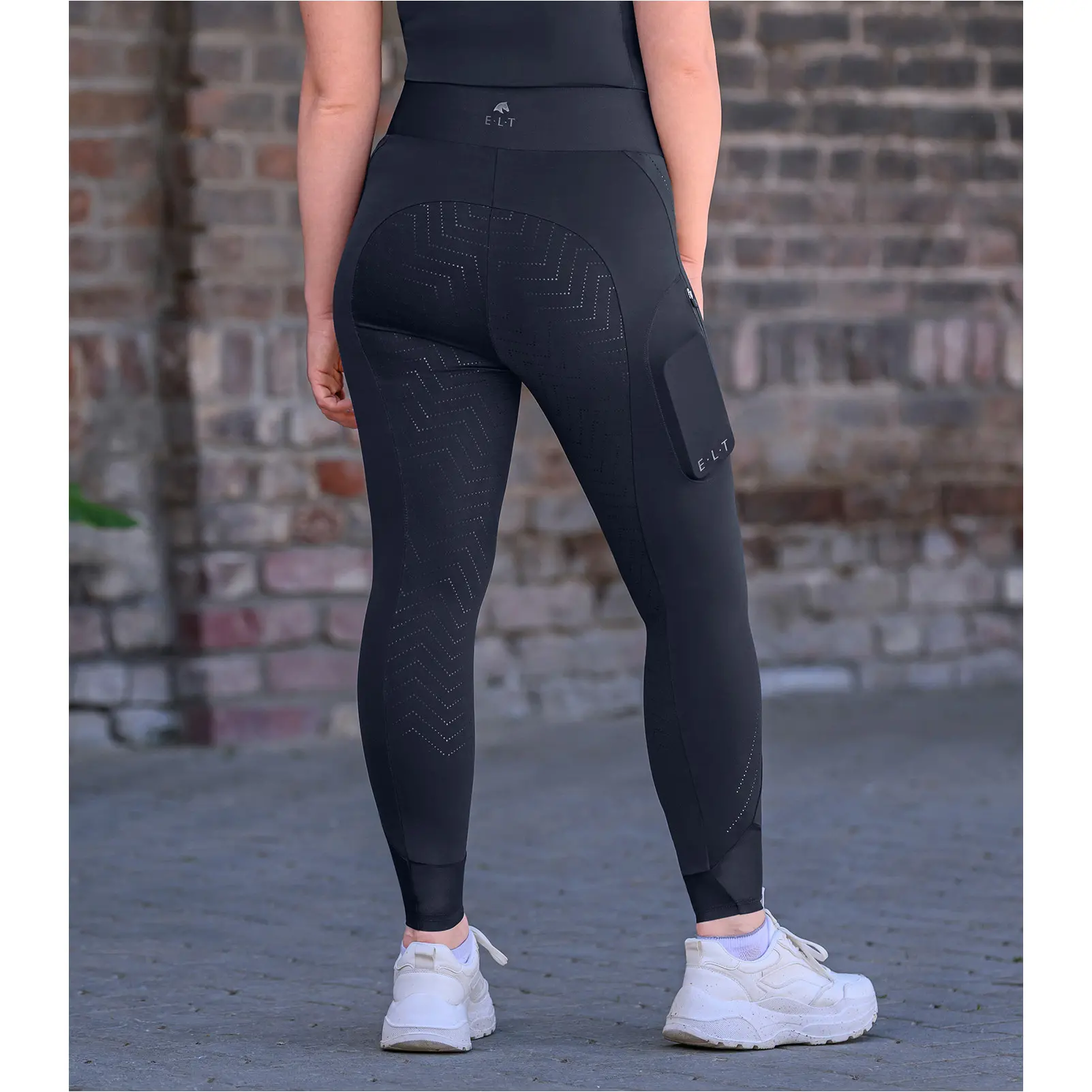 Sommer Kinder Reitleggings Silikon Vollbesatz PIA tiefblau