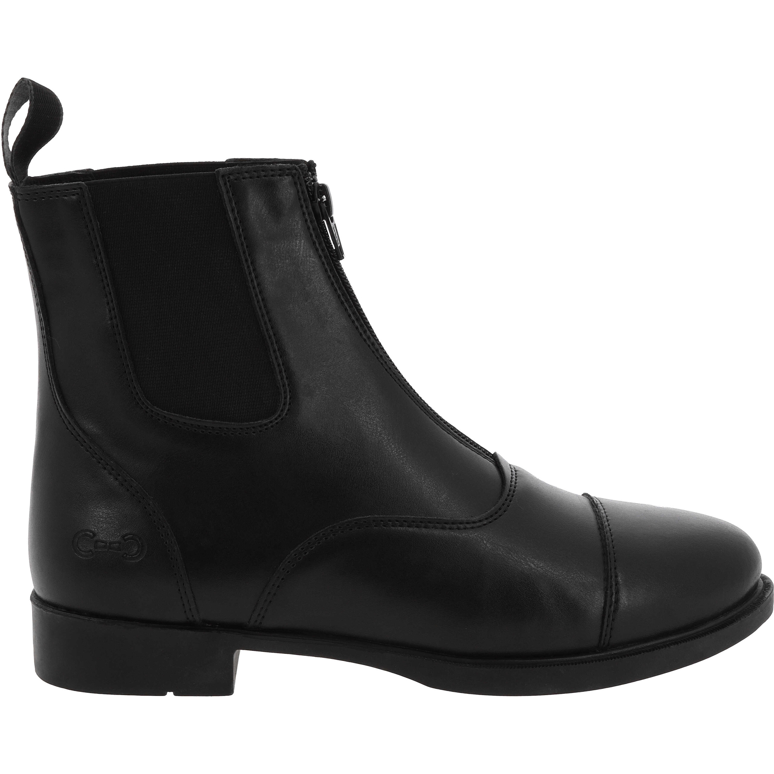 Kinder Jodhpur Reitstiefeletten ZIP schwarz