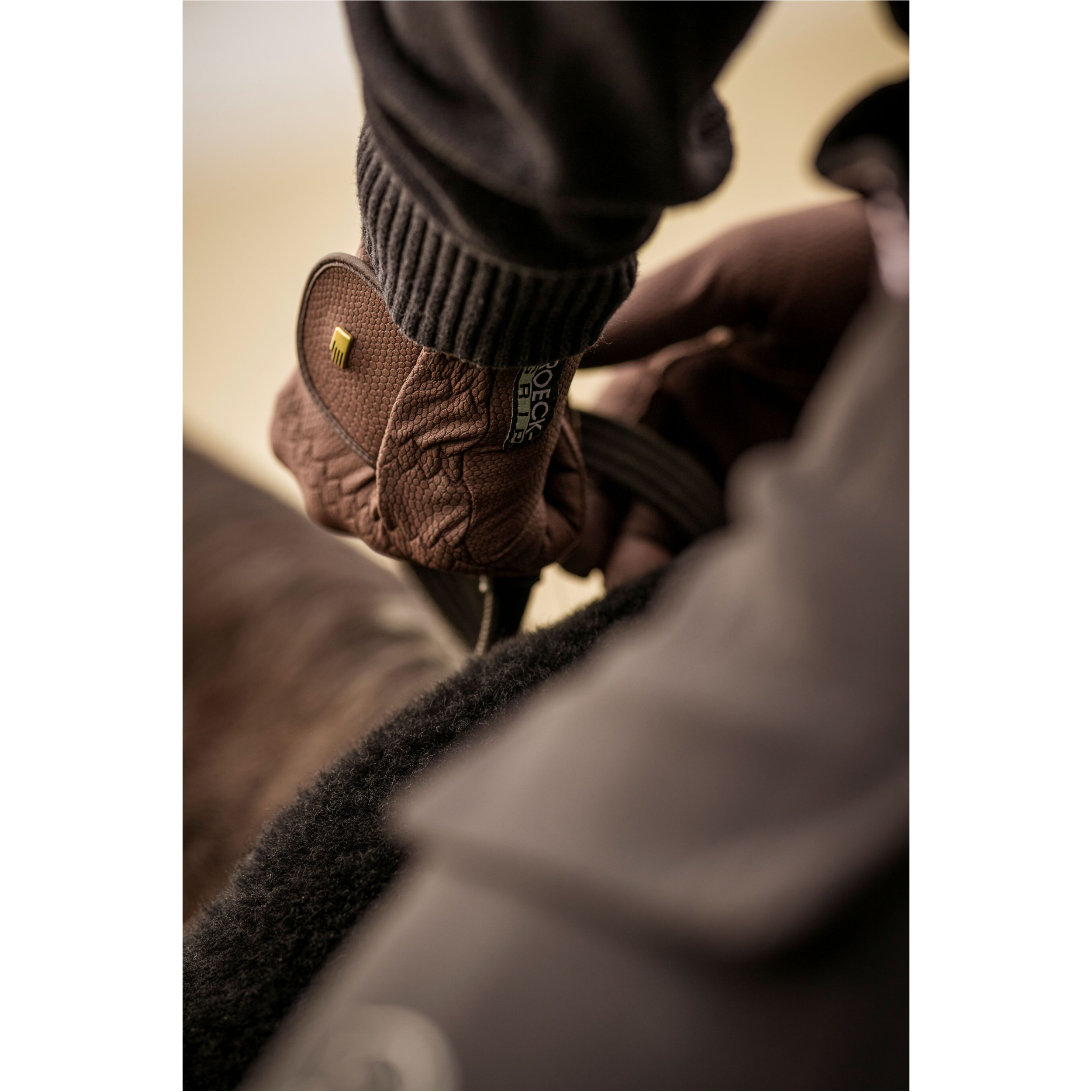 Winter Reithandschuhe ROECK-GRIP mokka