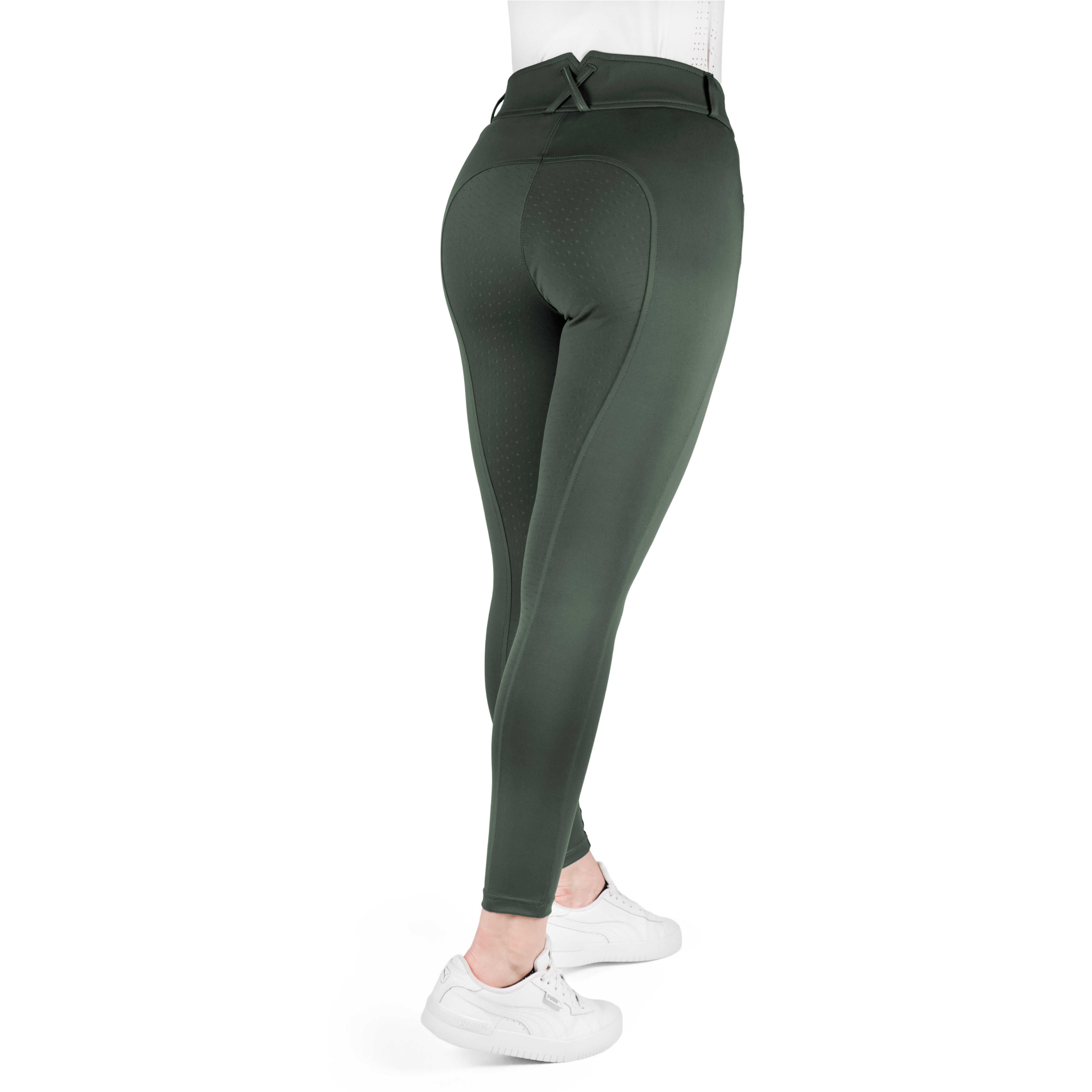 Damen Reithose Silikon Vollbesatz EK-CARLY khaki