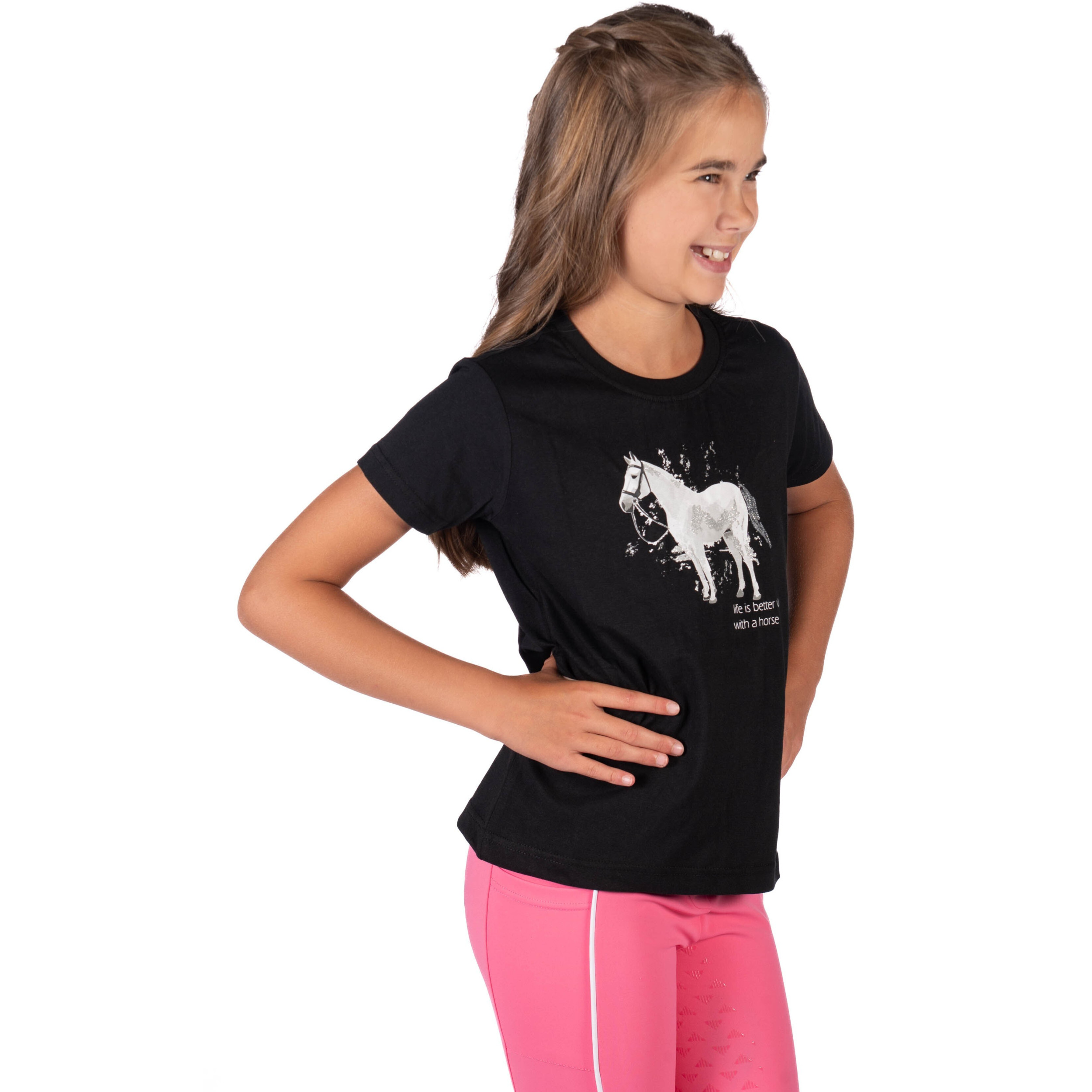 Kinder T-Shirt SPARKLE schwarz