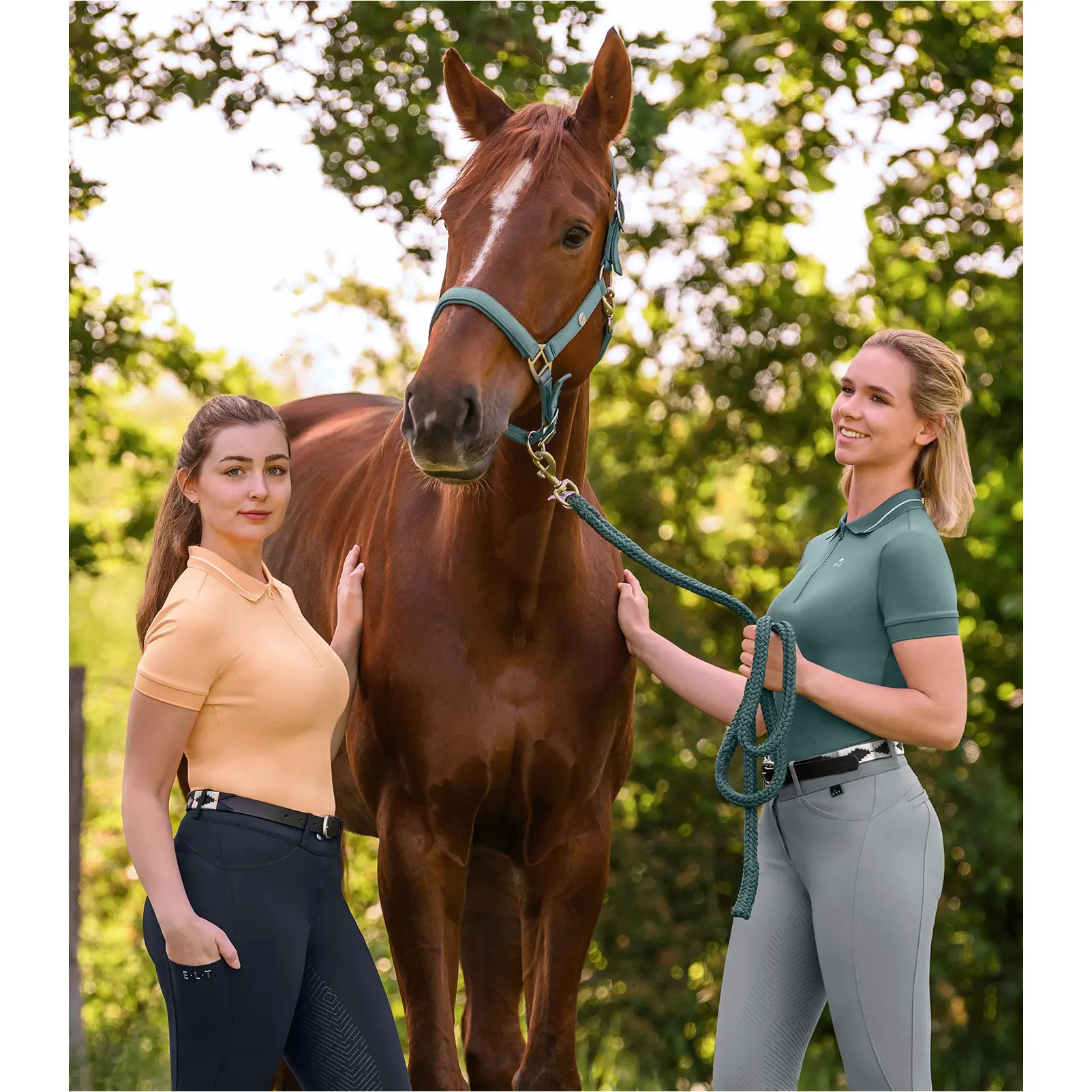 Damen Polo Gürtel GEMMA mintgrün