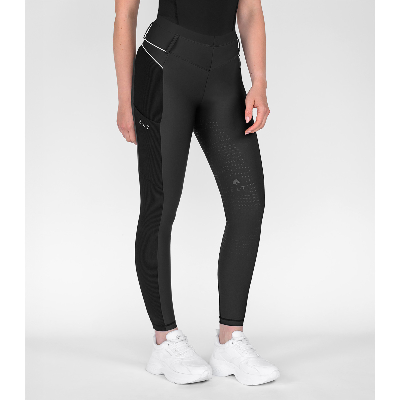 Damen Reitleggings Silikon Vollbesatz SUSANN schwarz