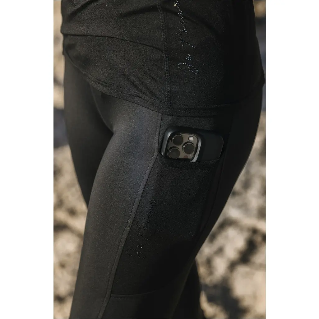 Damen Reitleggings Silikon Vollbesatz FLORA Kreuzbund schwarz