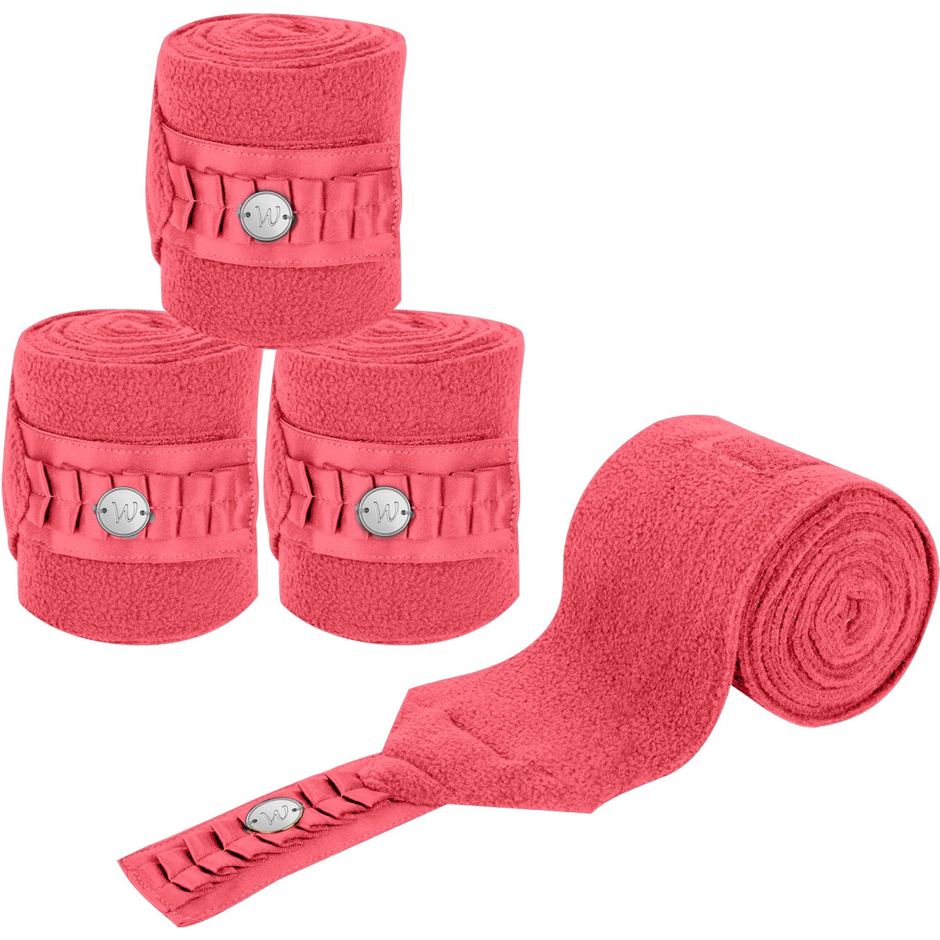 Fleecebandagen (4er Set) FLORENZ hibiskus