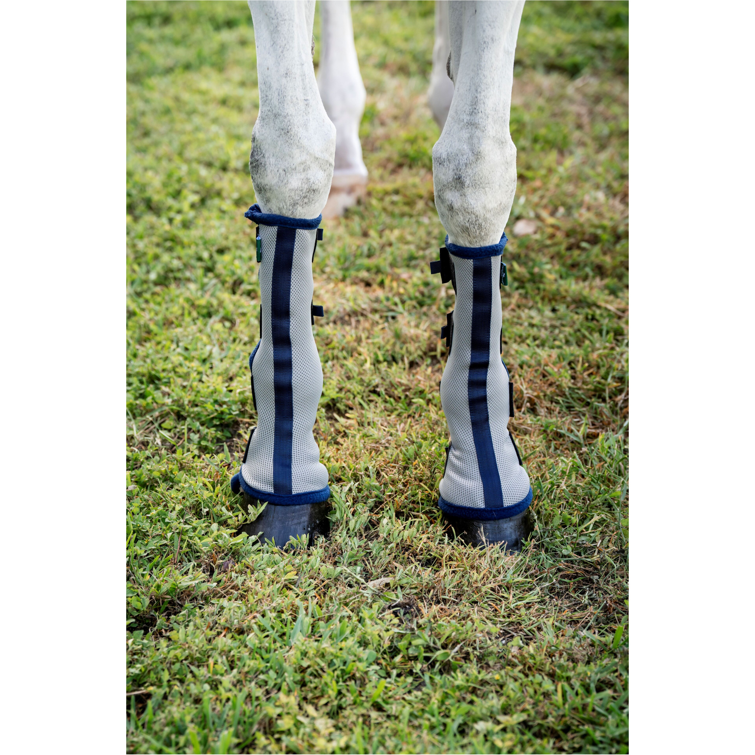 Fliegengamaschen Fly Boots silver/navy