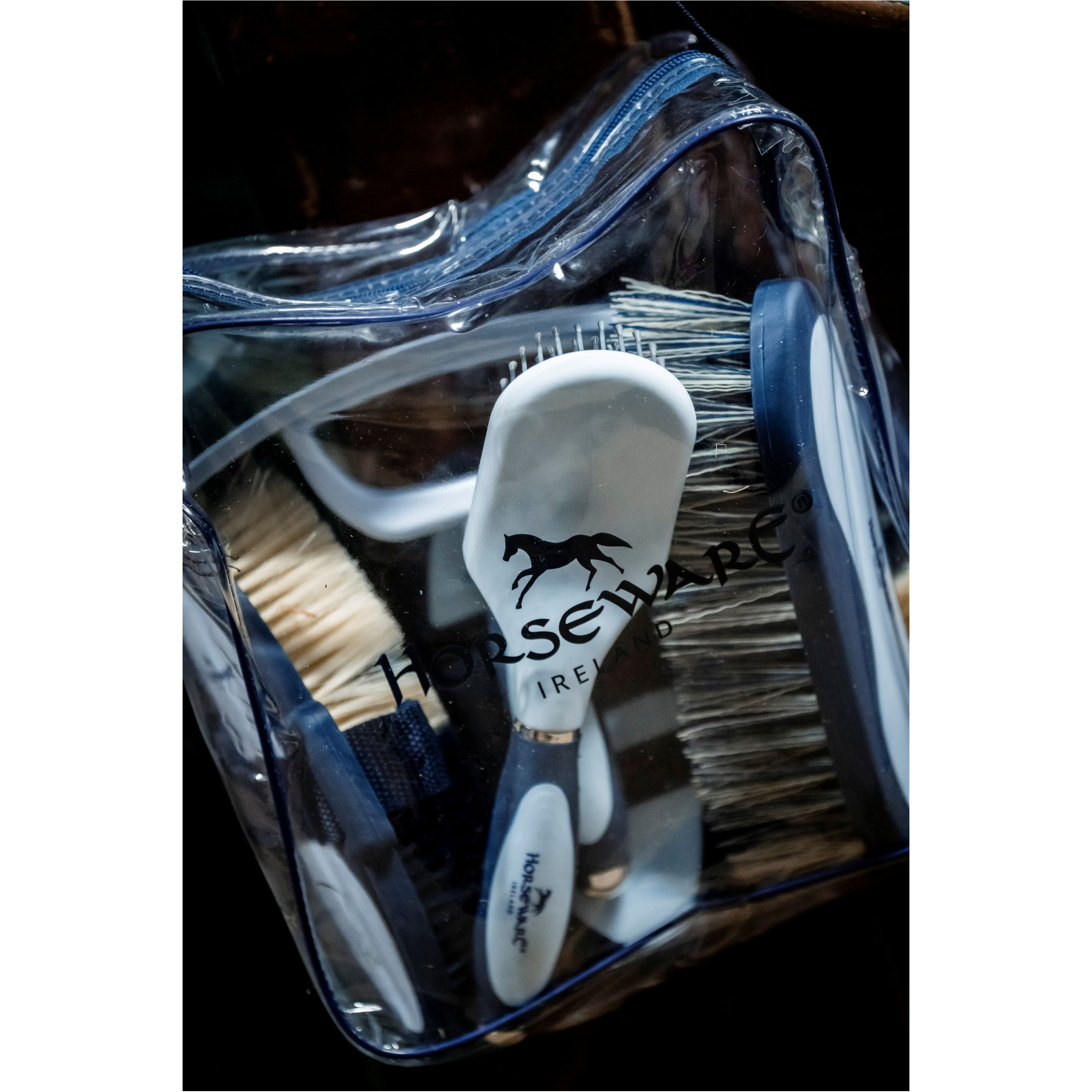 Pferdepflegeset NEWMARKET witney stripes/navy