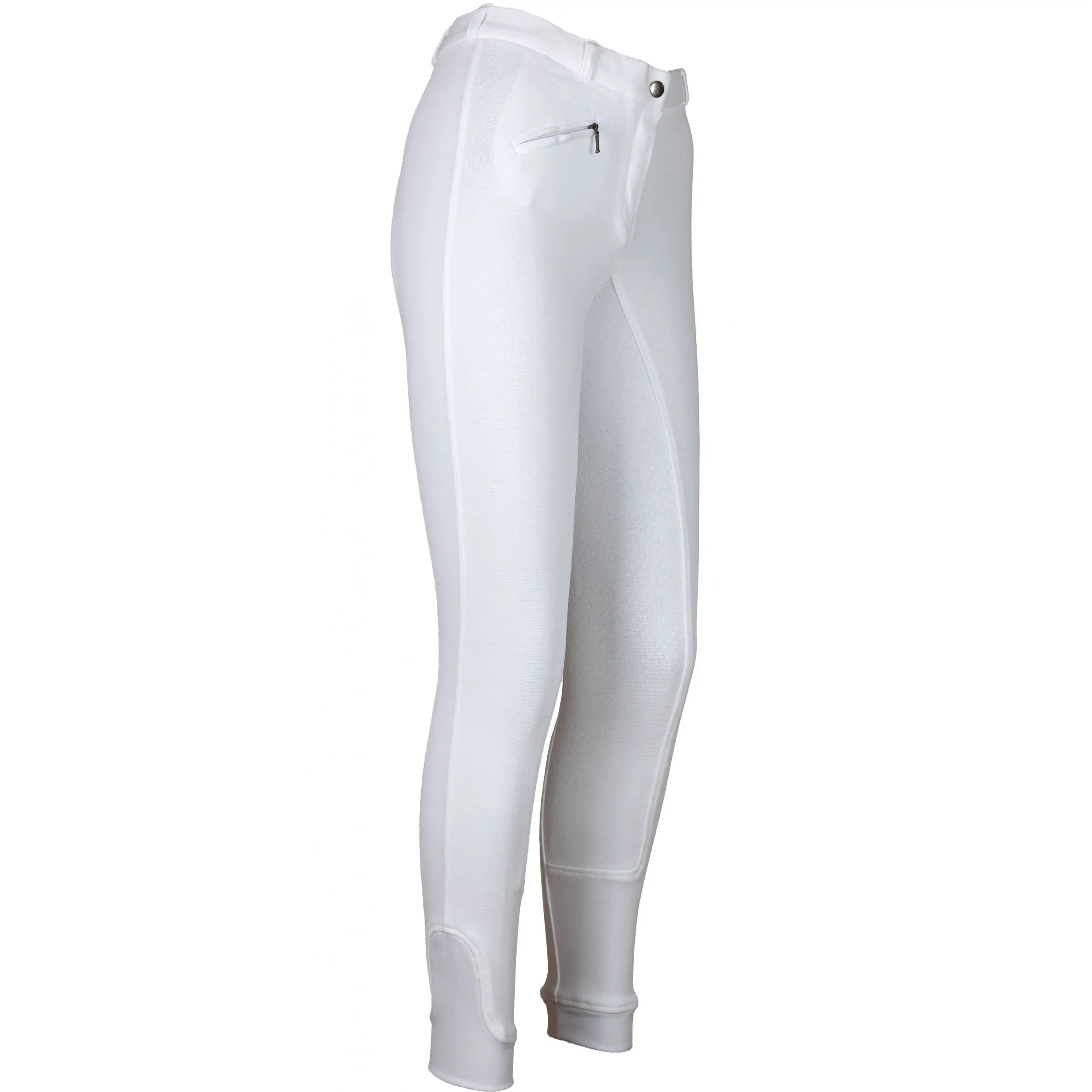 Kinder Reithose Silikon Vollbesatz Flex BASICLINE weiß