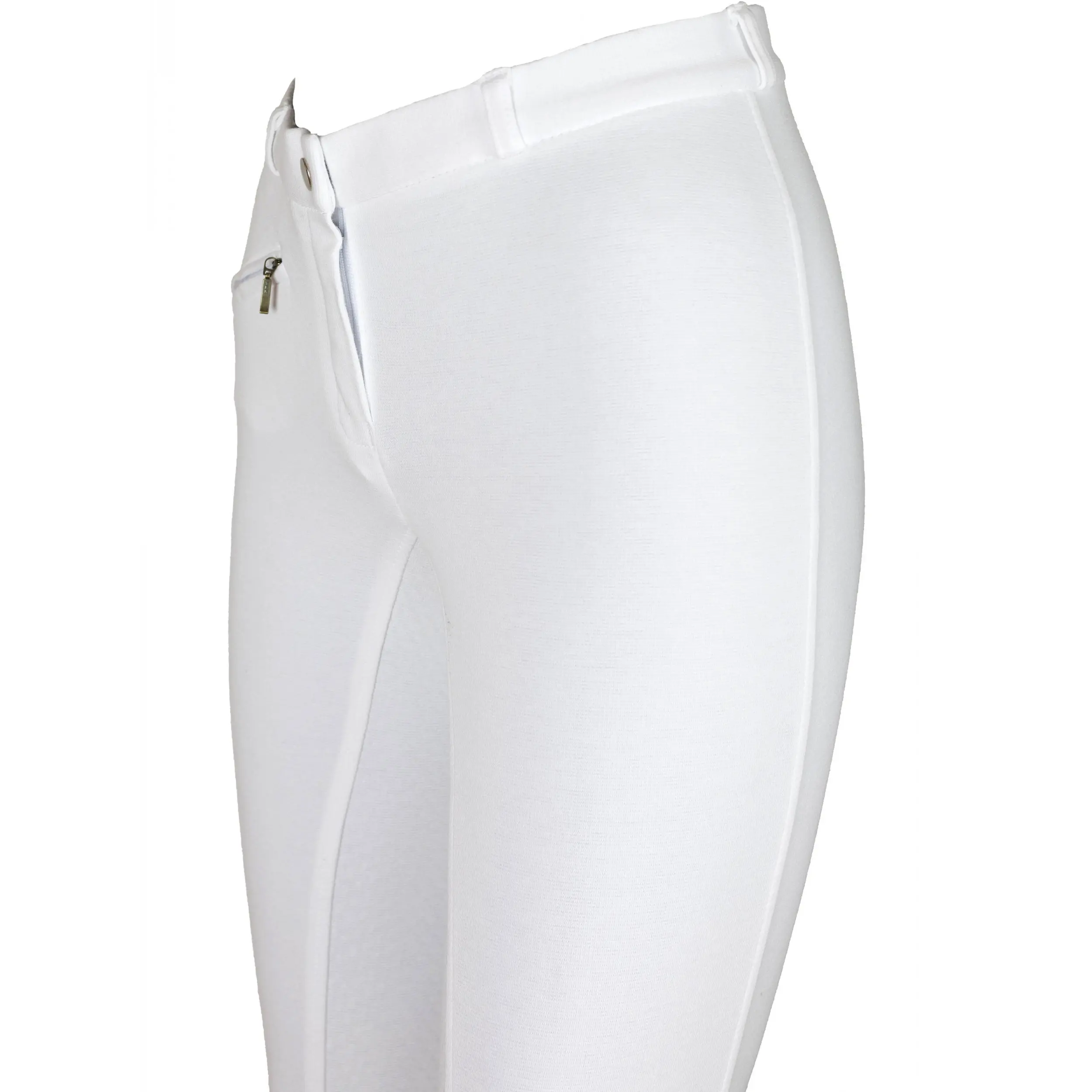 Kinder Reithose Silikon Vollbesatz Flex BASICLINE weiß