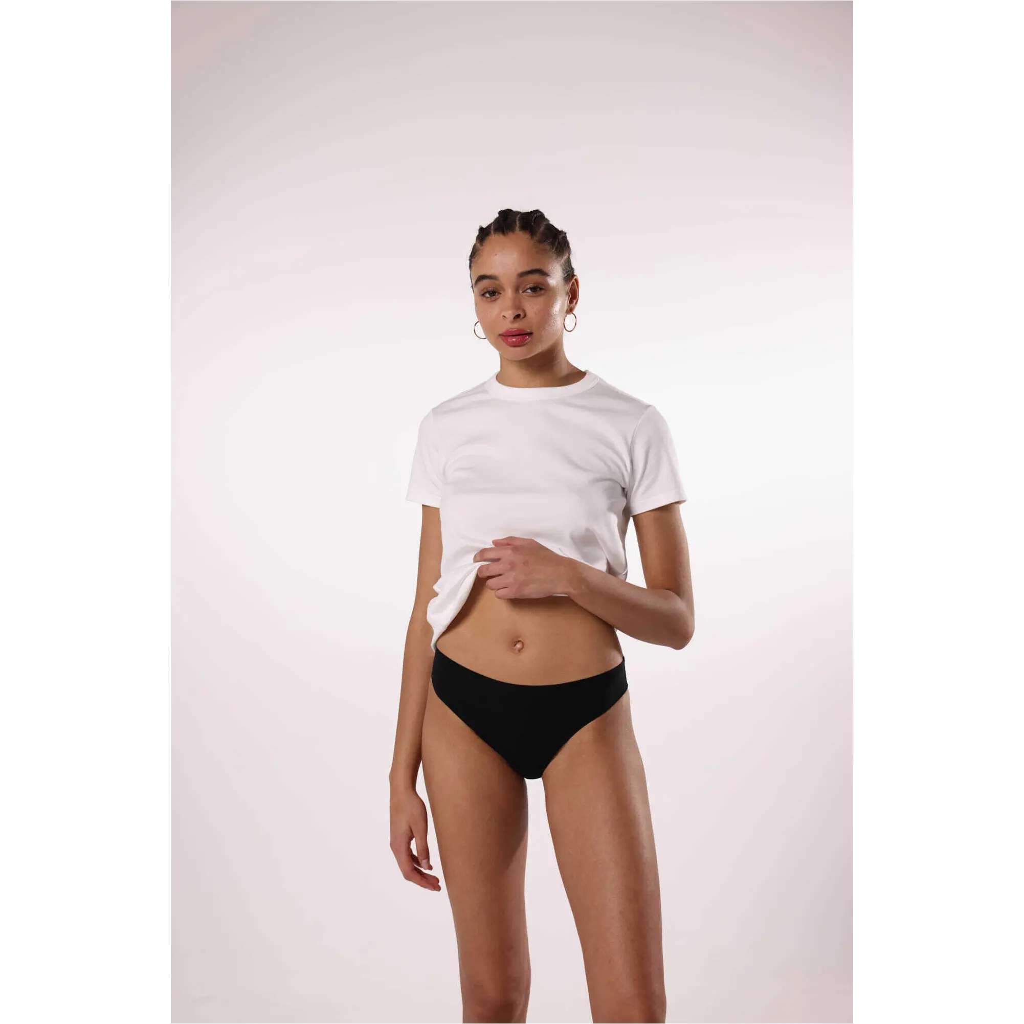 Damen Periodenslips 2er Set schwarz