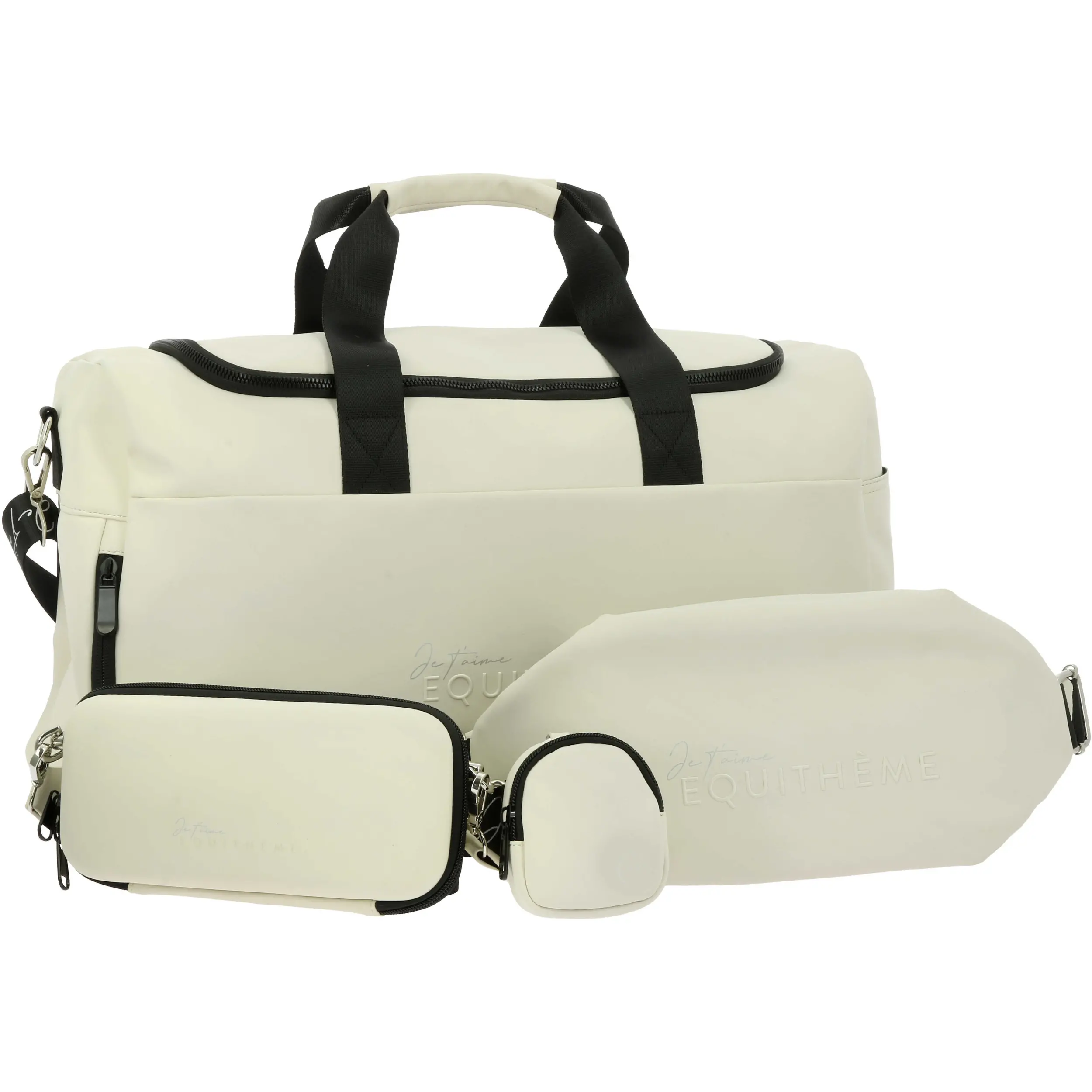 Wochenendtasche Je t'aime naturfarben
