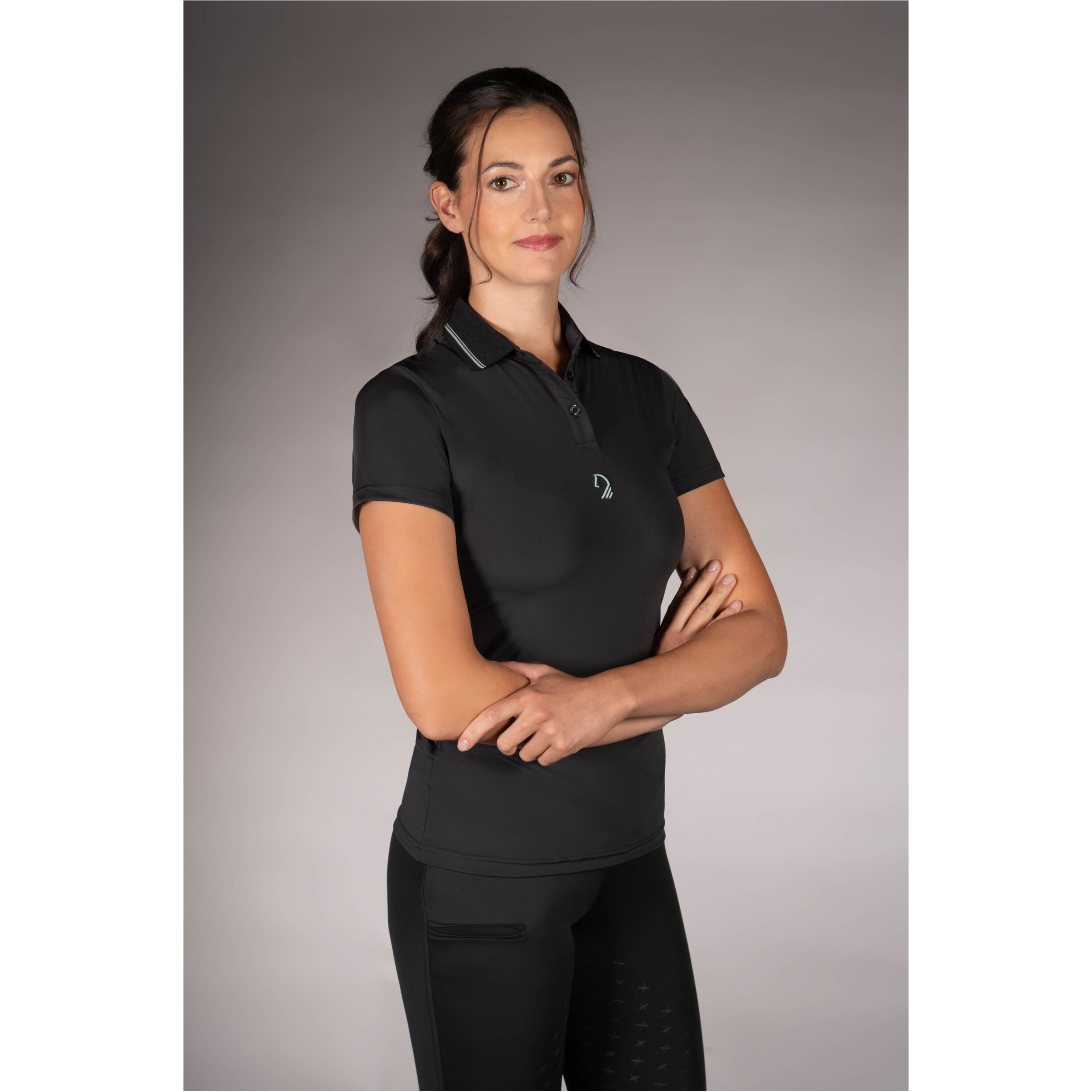 Damen Poloshirt LIMONE schwarz Damen Poloshirt LIMONE schwarz