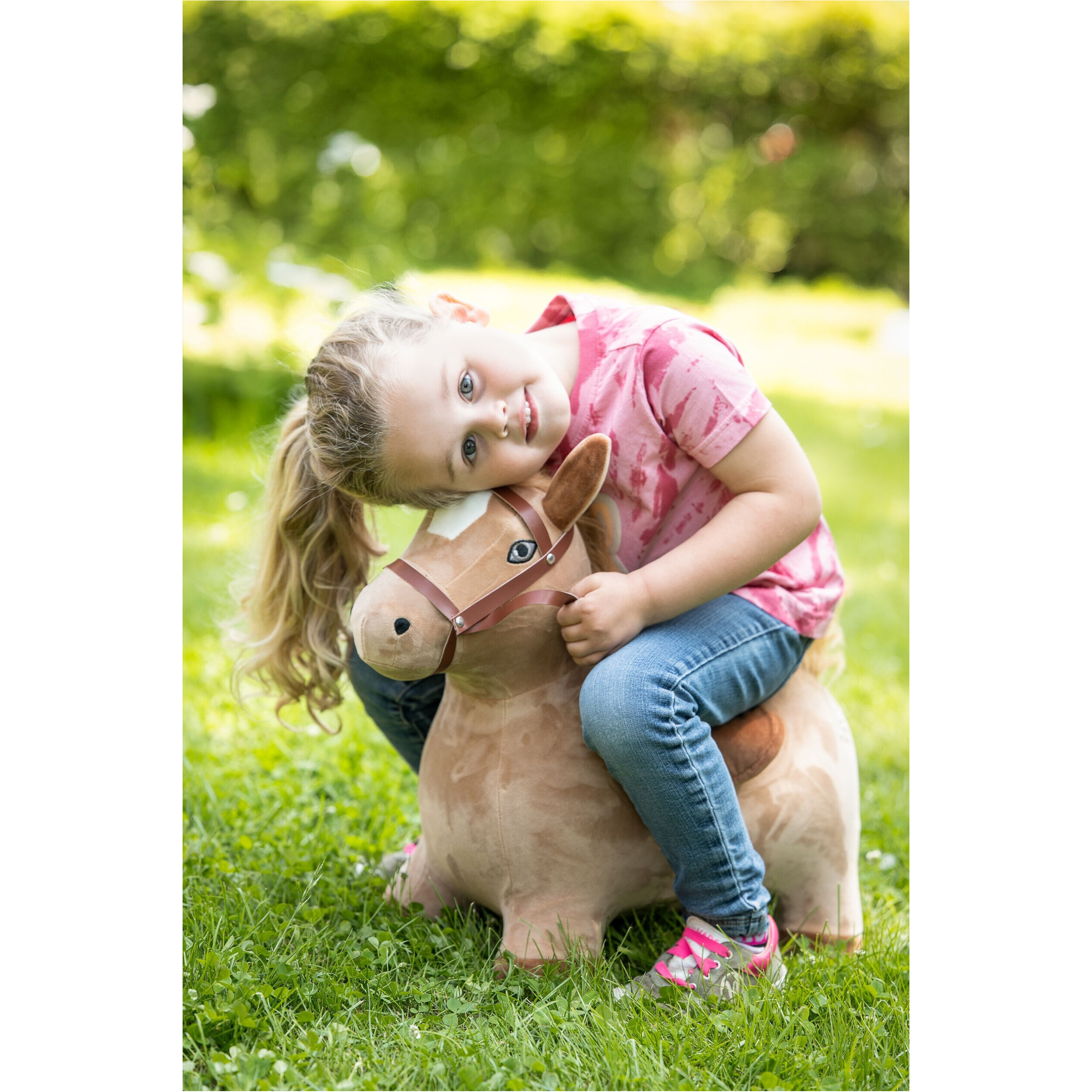 Hüpfpferd hellbraun