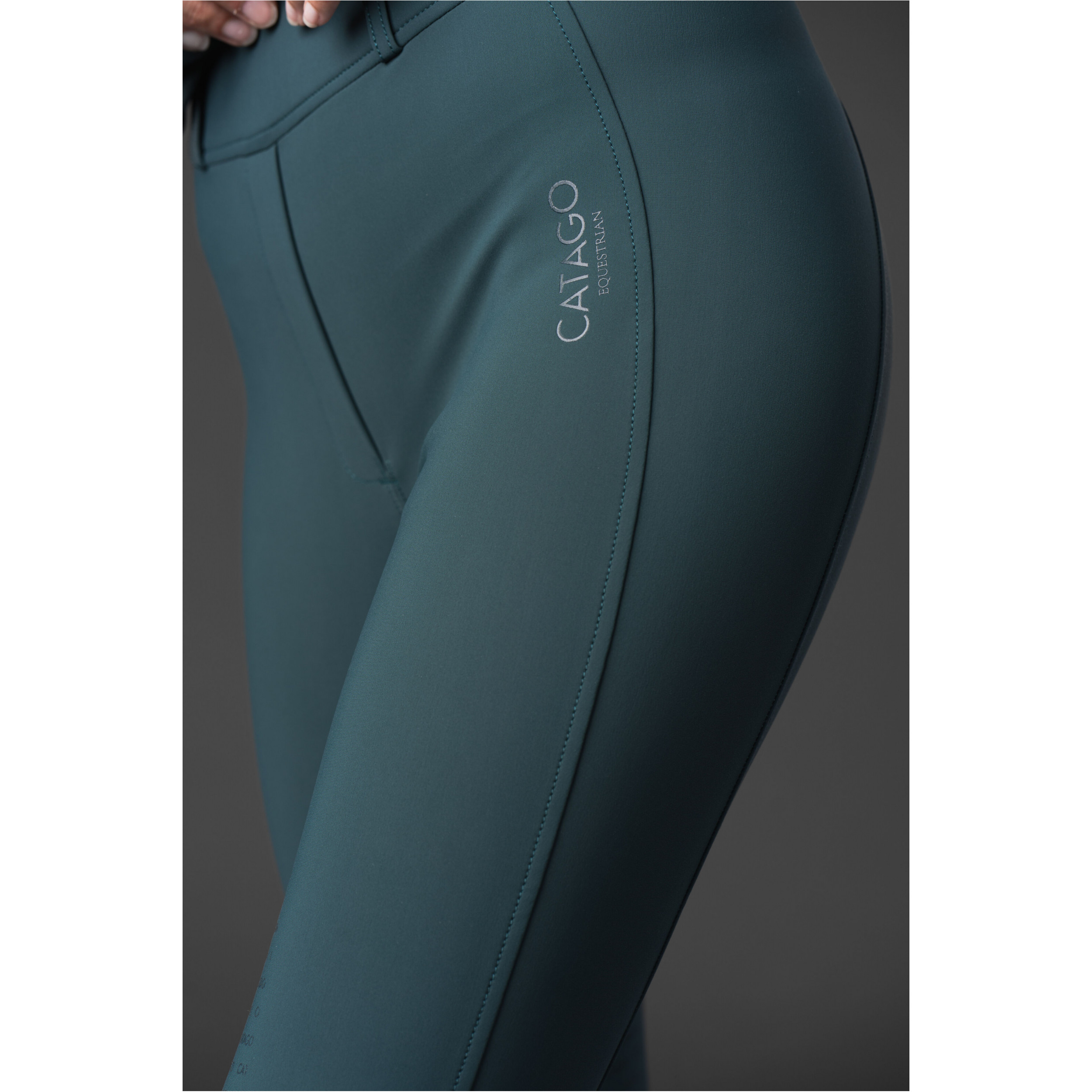 Damen Reitleggings Silikon Vollbesatz RIVER F/G mit Gürtelschlaufen ponderosa pine