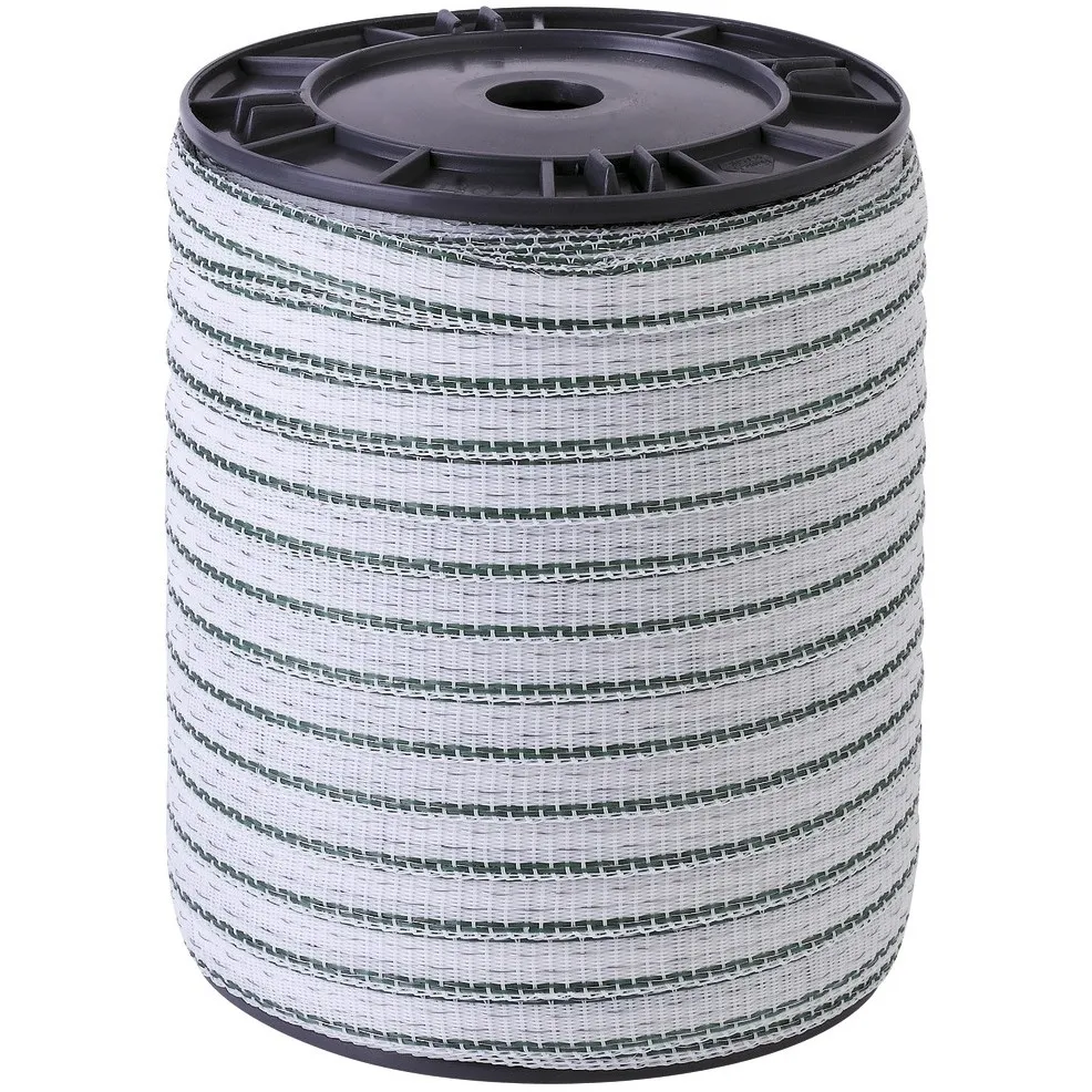 Zaunband weiß/grün 200m/12mm 
