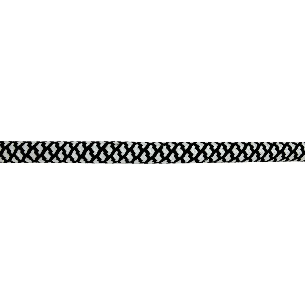 Führstrick mit Handschlaufe POIGNÉE CAOUTCHOUC schwarz/weiß 200cm