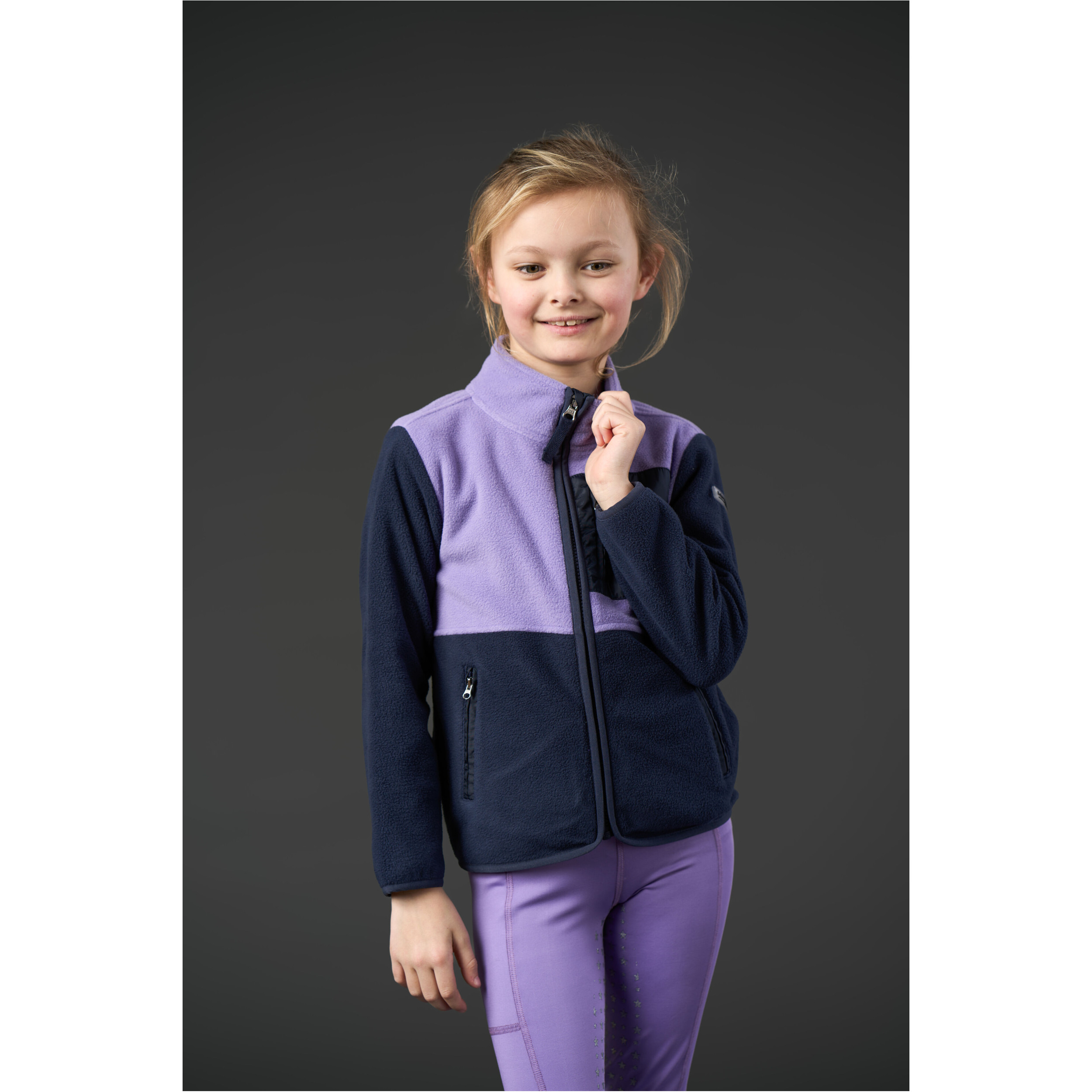 Kinder Fleecejacke ALLISON aster purple Kinder Fleecejacke ALLISON aster purple