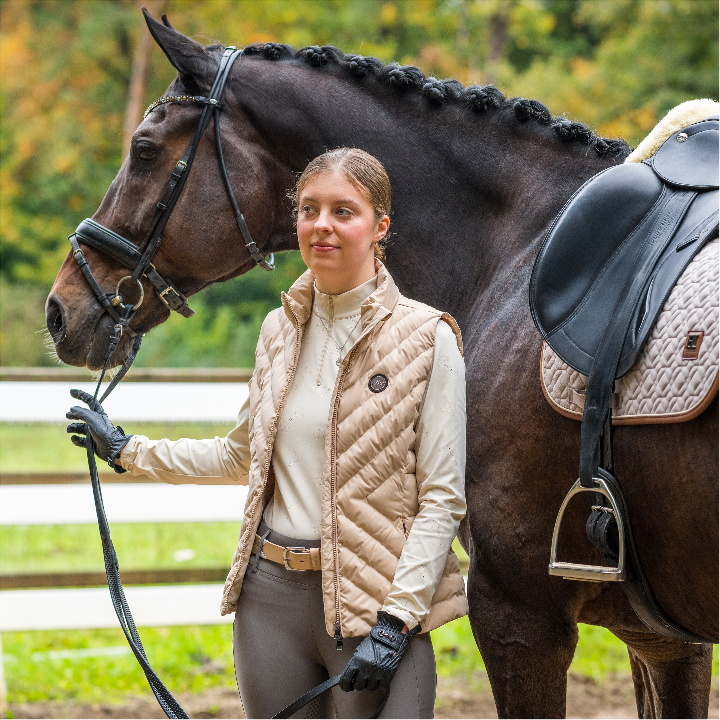 Damen Weste HVPMontana champagne