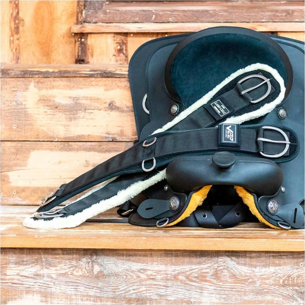 Western-Gurt abnehmbares Softopren V22 schwarz Western-Gurt abnehmbares Softopren V22 schwarz