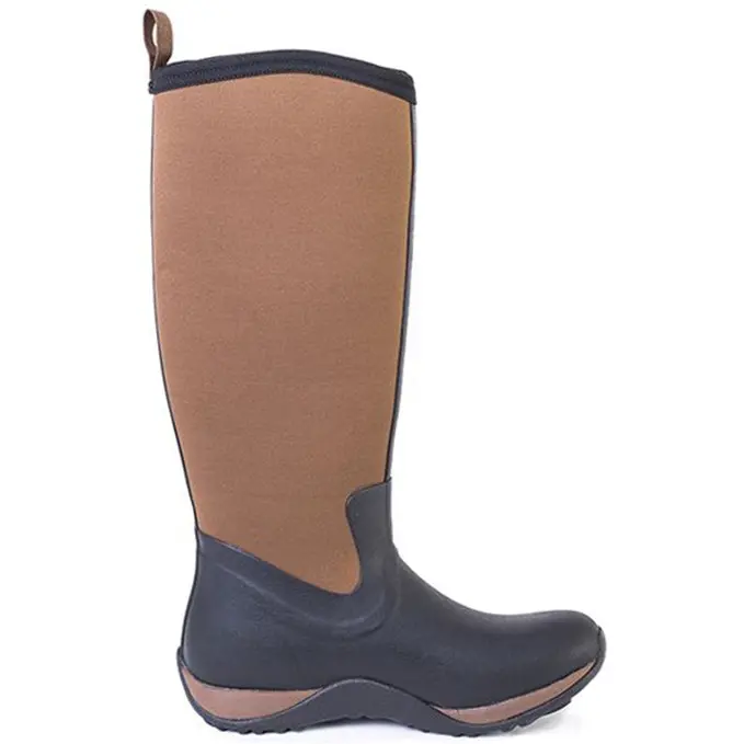 Winter Damen Gummistiefel ARCTIC ADVENTURE SOLID schwarz/braun