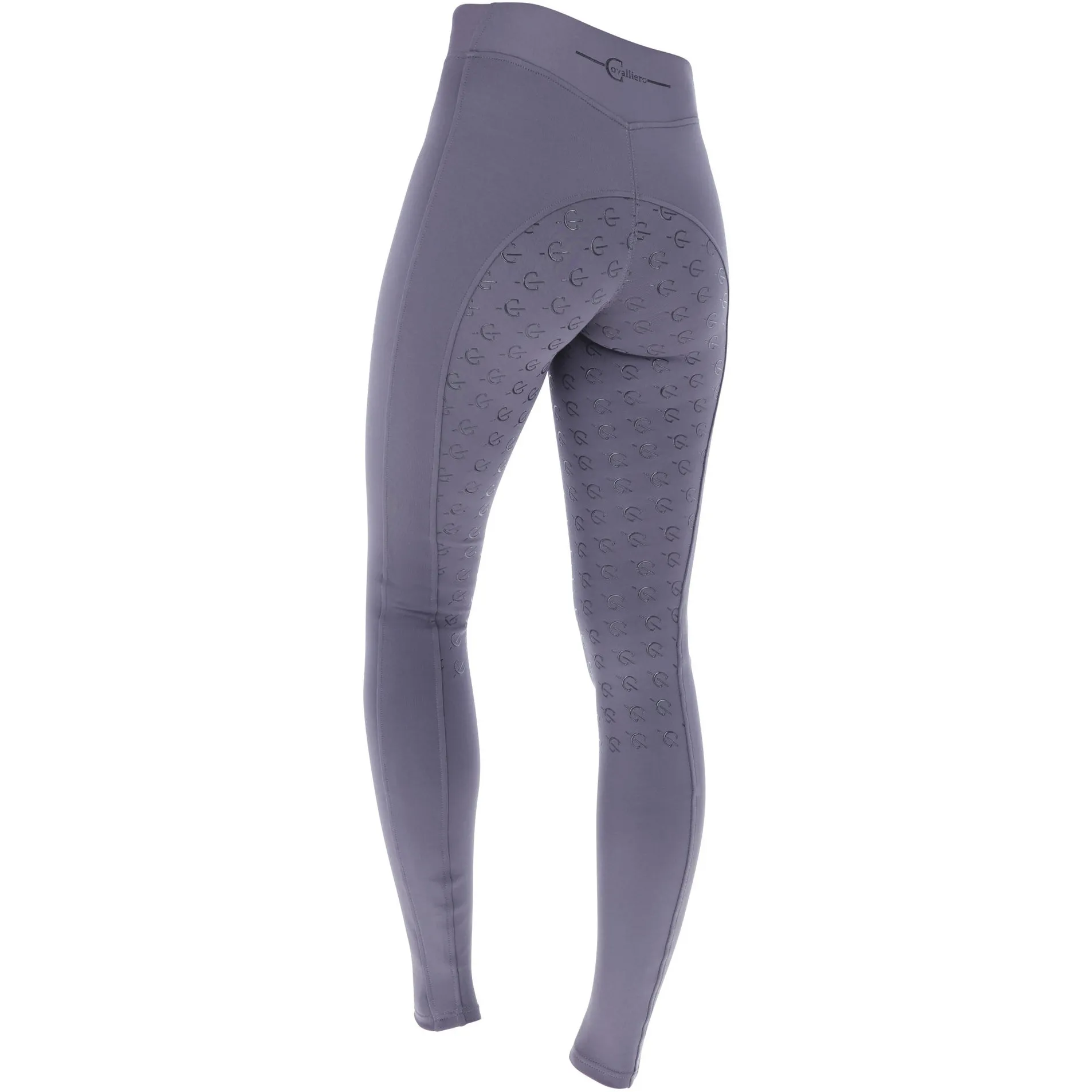 Damen Reitleggings Silikon Vollbesatz CLASSIC STAR graphite